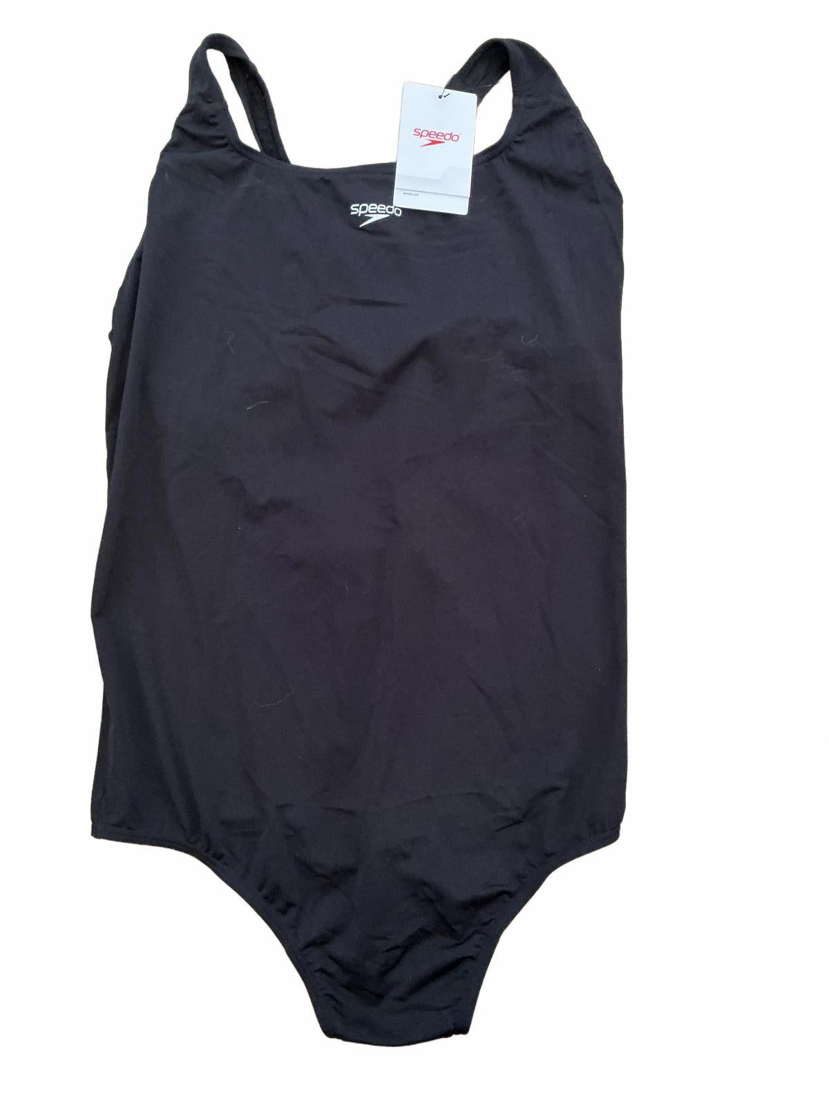 Speedo Black One-Piece Endurance + Swimsuit Size UK 28/50