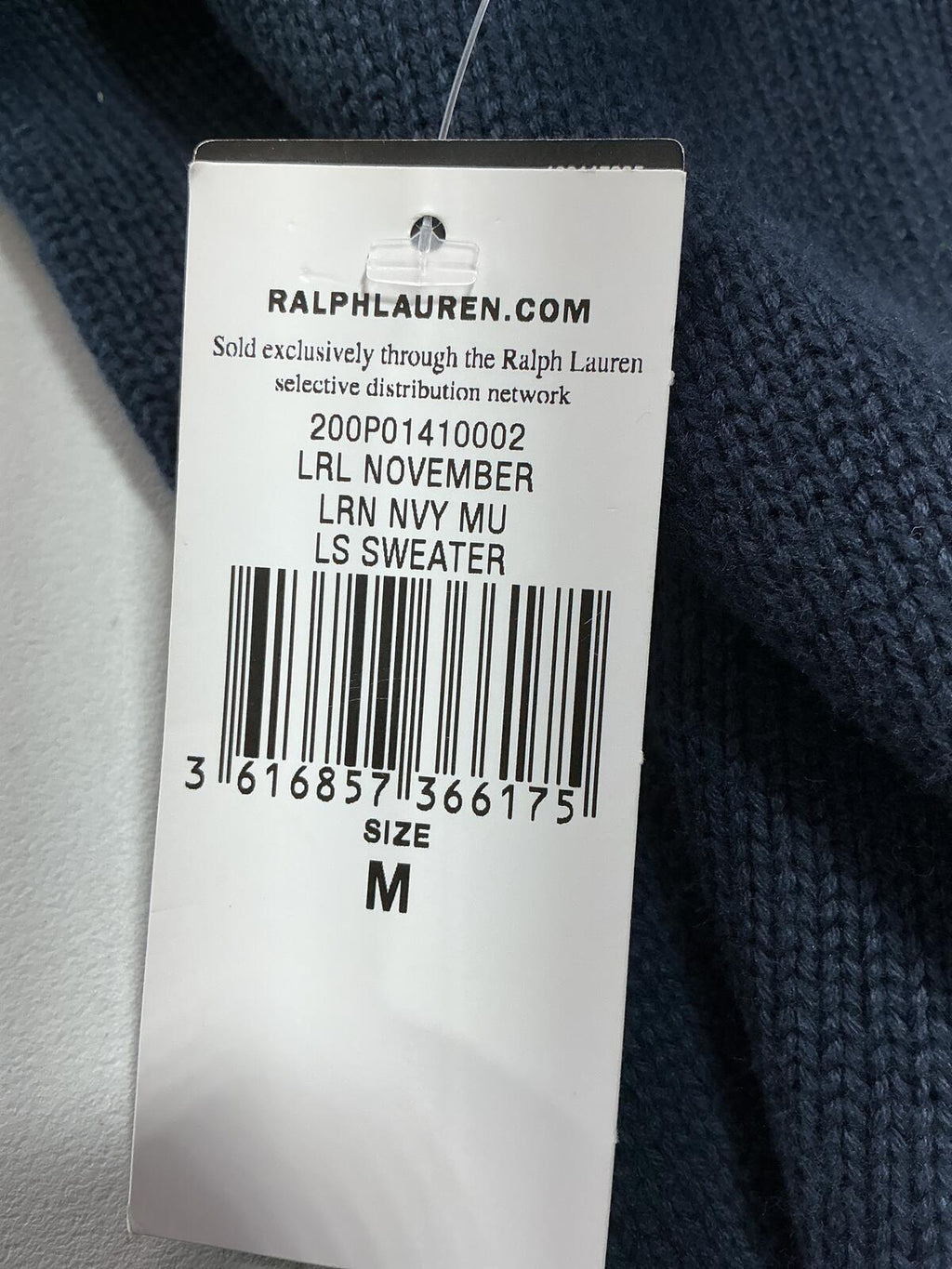 Ralph Lauren Navy and Burgundy Crest Sweater Size Regular M Stylish Knitwear