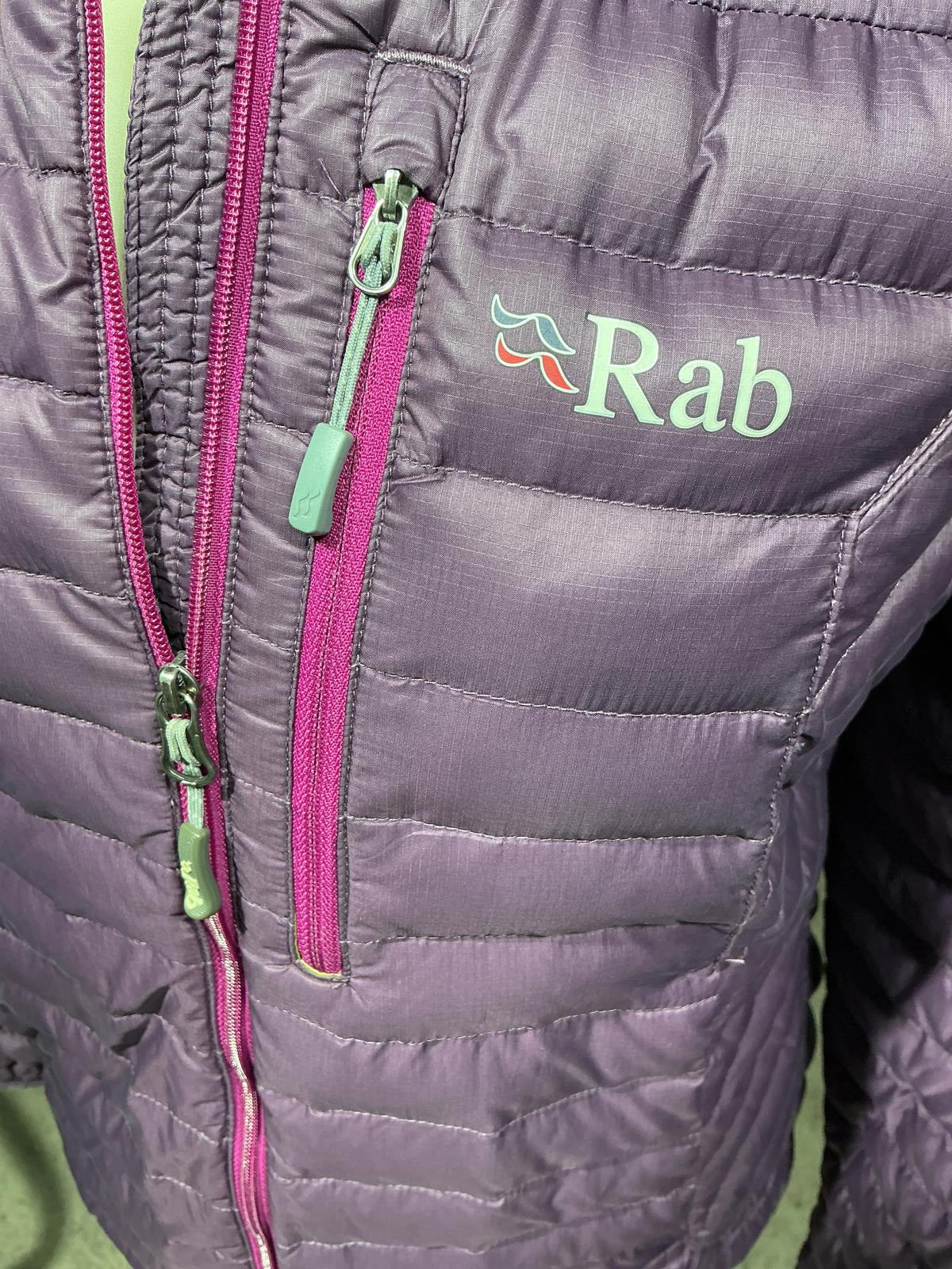 Rab Puffer Jacket Women's Purple Hooded