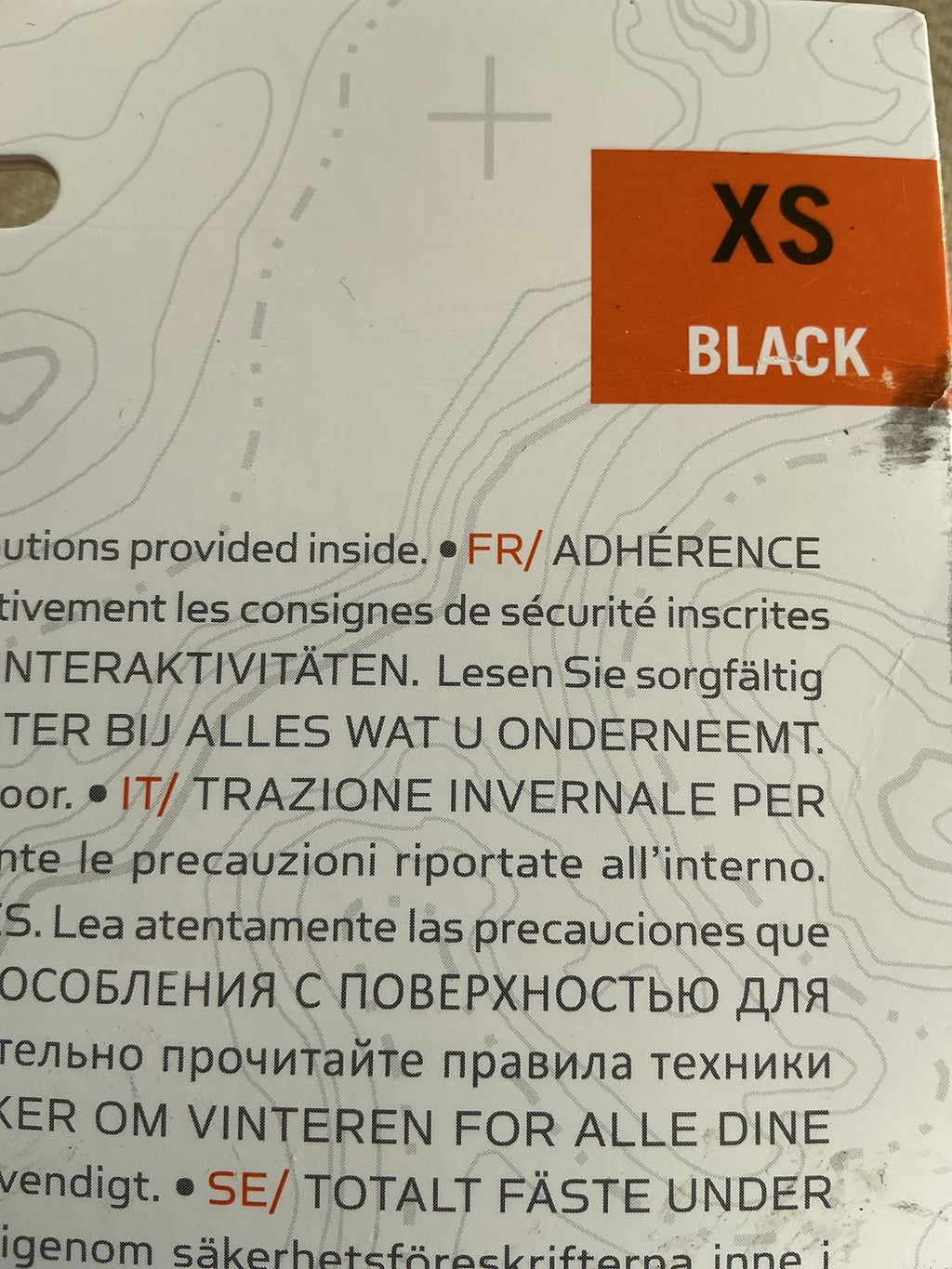 Yaktrax Walk Winter Traction Device XS Black