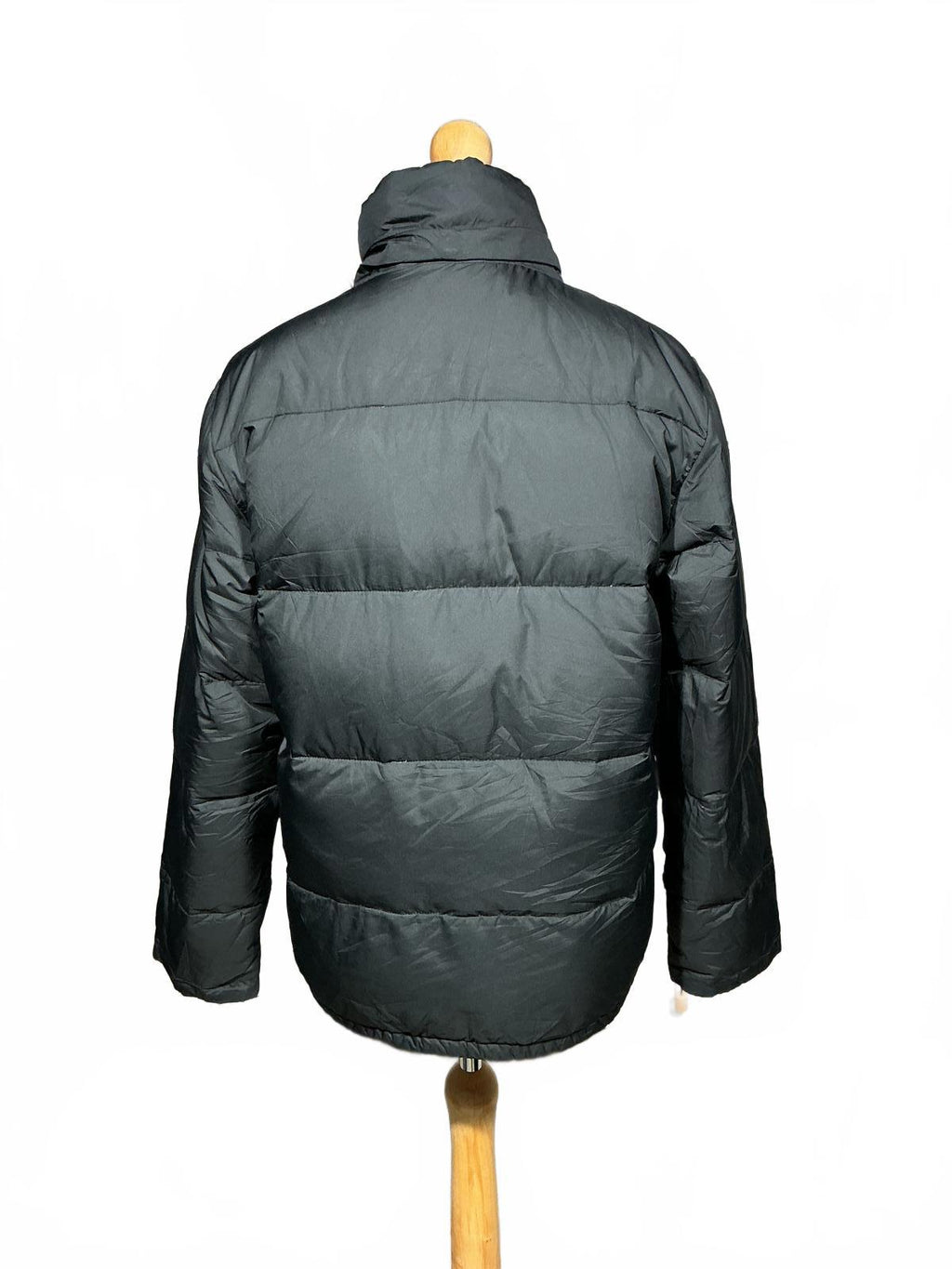 Ralph Lauren Men's Puffer Jacket High Collar Snap Button Black Size M