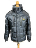 Mountain Hardwear Men's Puffer Jacket High Collar Zipper Pockets Size M Black -