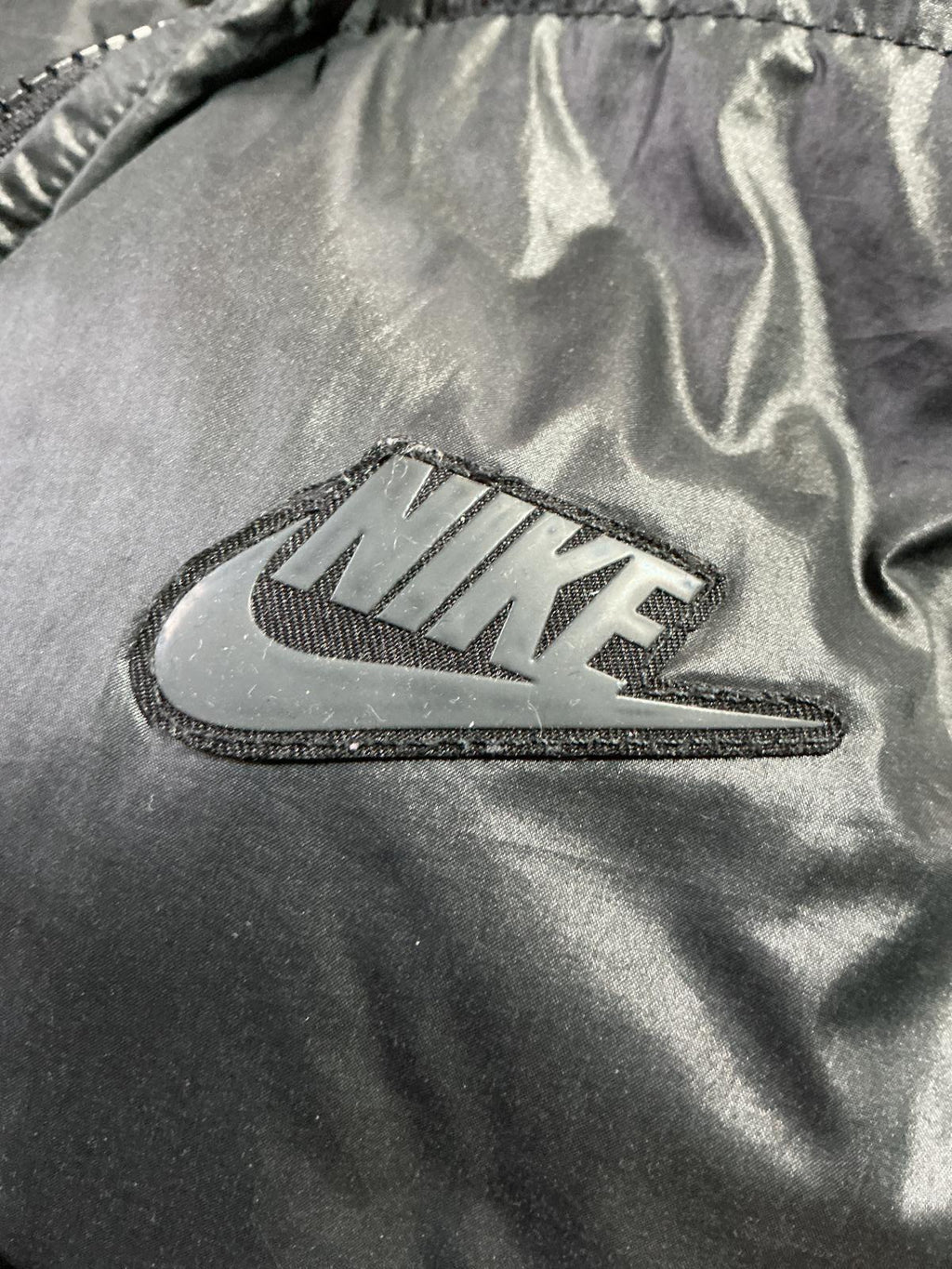 Nike Black Hooded Puffer Gilet Vest Size Regular M