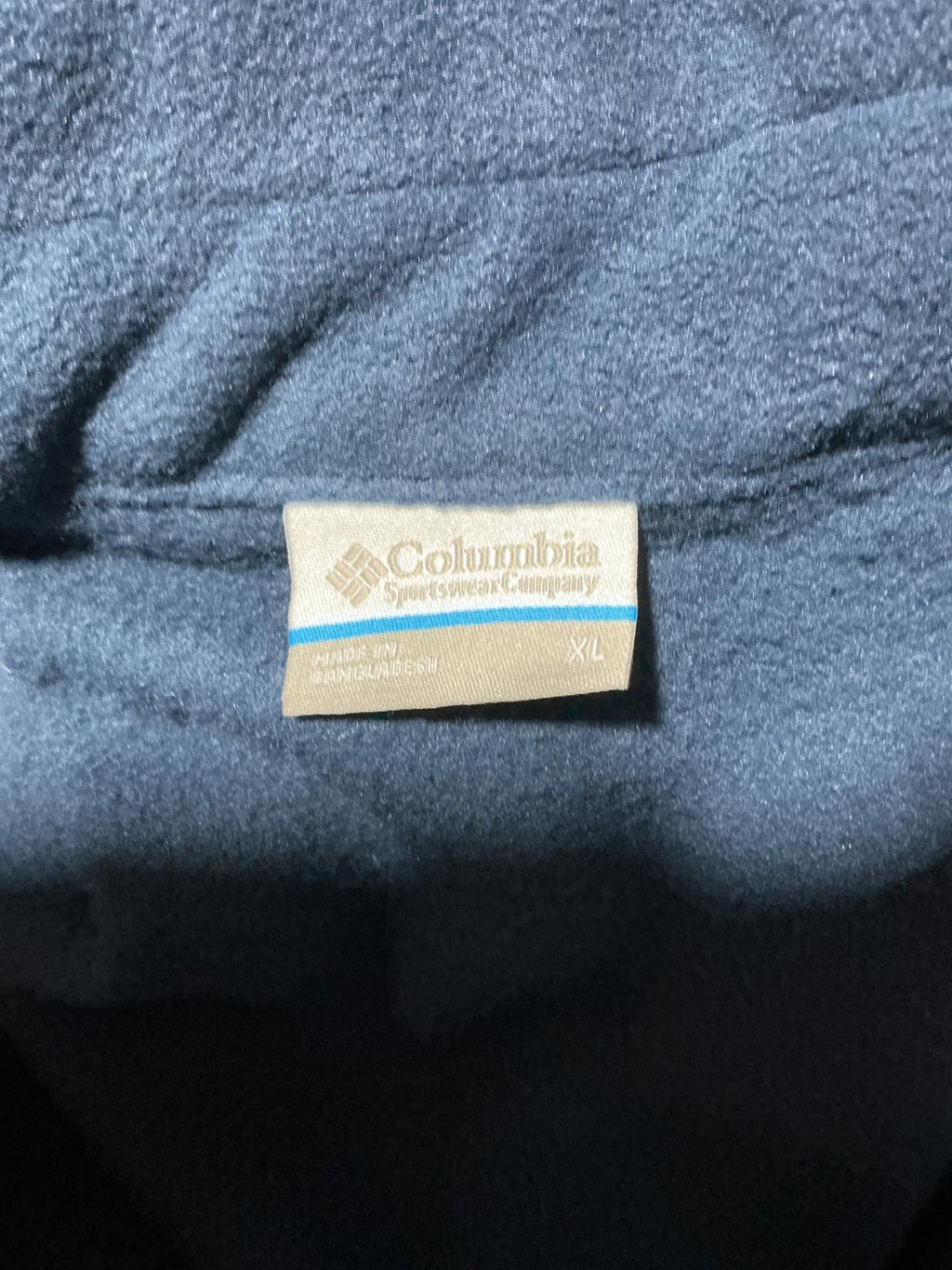 Columbia Fast Trek Navy Blue Fleece Jacket Size XL