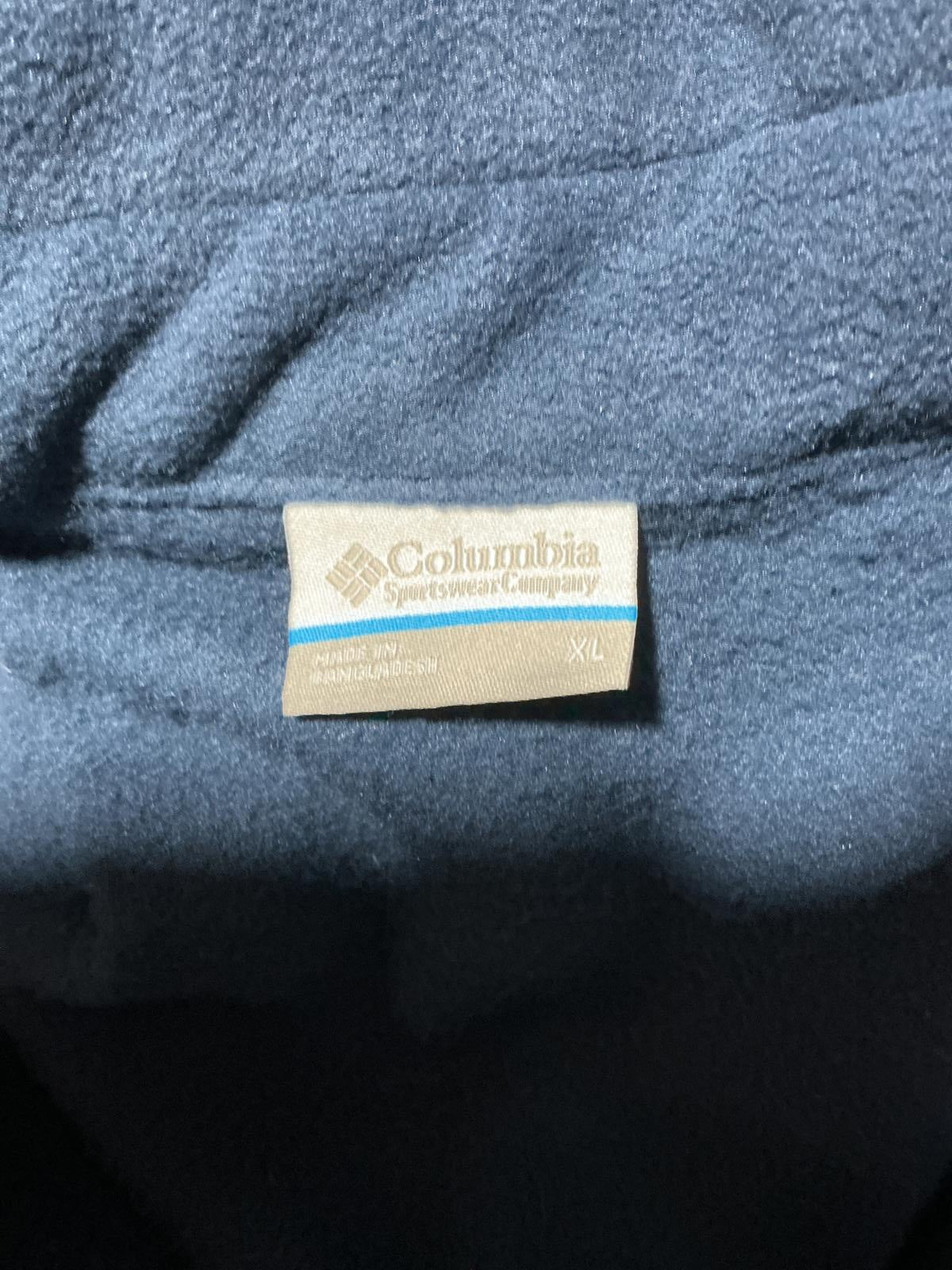 Columbia Fast Trek Navy Blue Fleece Jacket Size XL