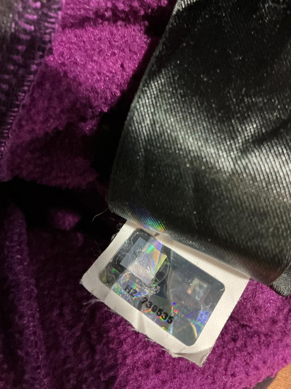 The North Face Women's Purple Fleece Jacket with Dark Panel