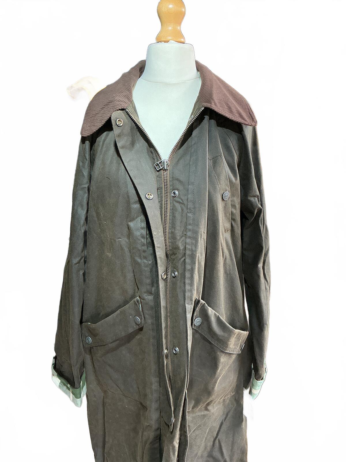 We the free Classic Waxed Cotton Long Coat Jacket Size Regular M Stylish