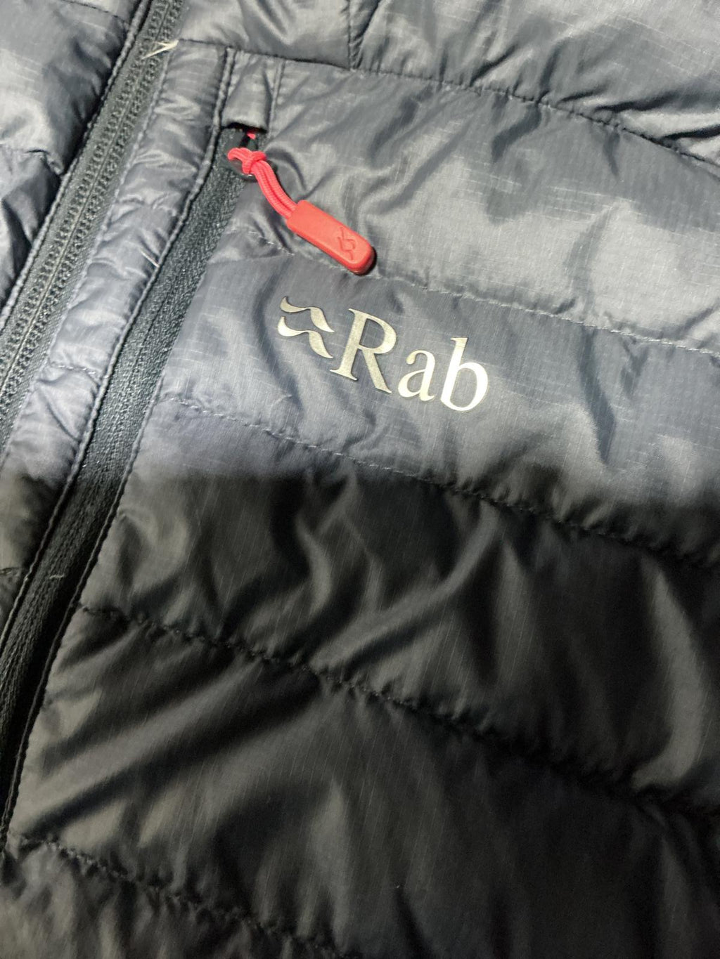 Rab Women's Insulated Hooded Jacket - Grey with Red Lining