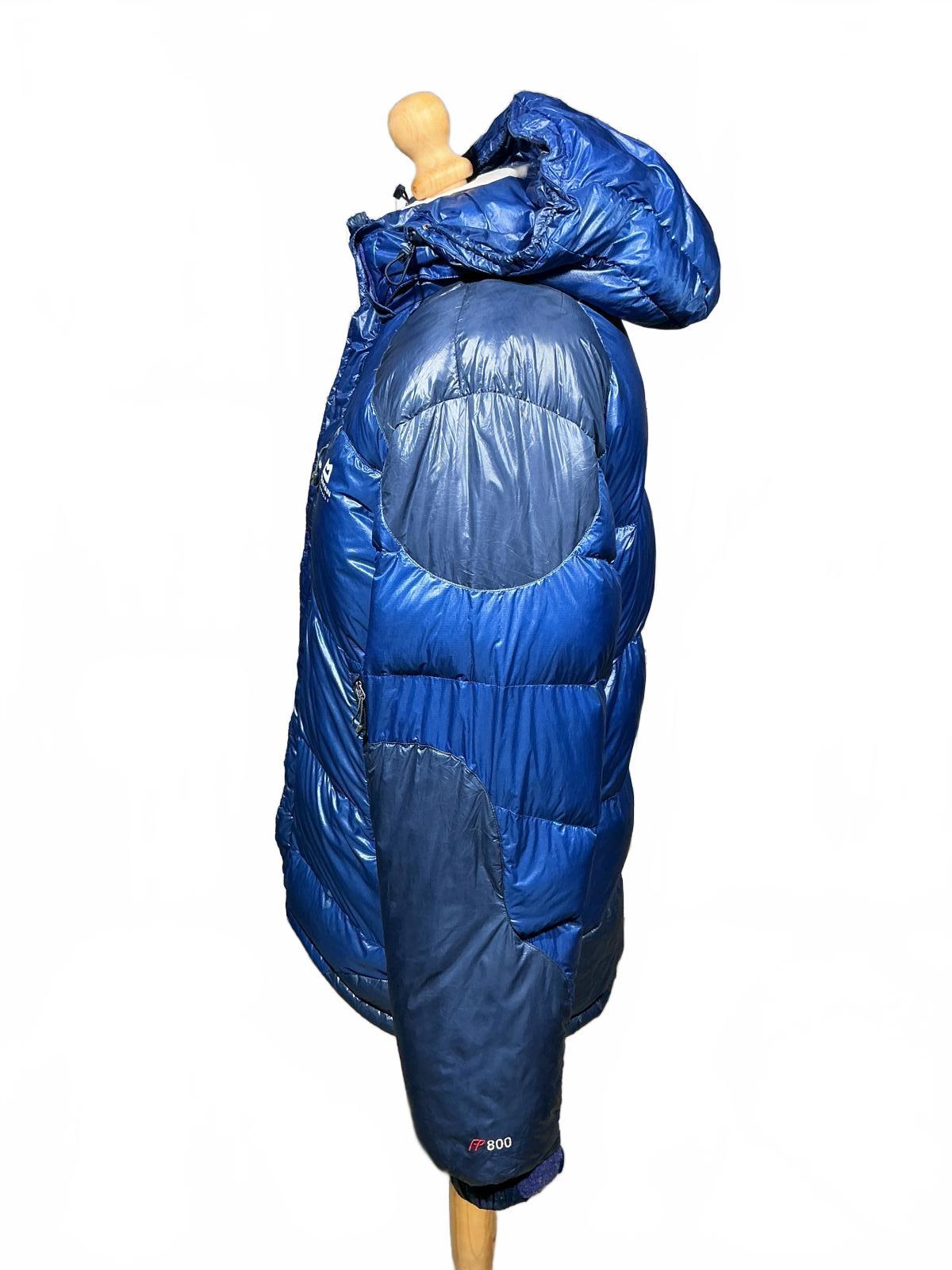 Mountain Equipment Men's Blue Puffer Jacket with Hood