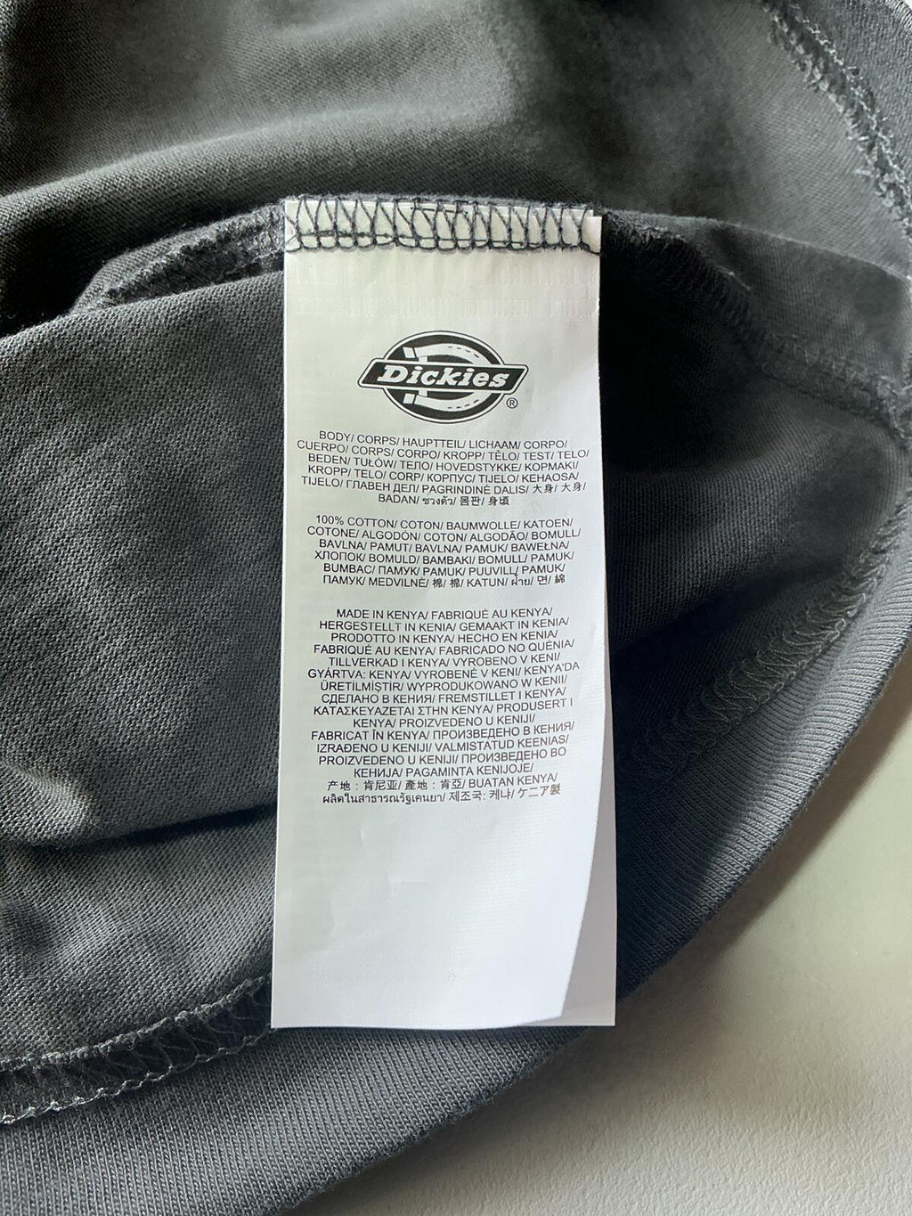 Dickies Regular M Tall Grey Pocket T-Shirt Casual Workwear Comfortable Fit