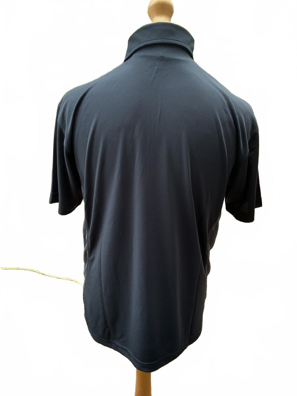 Xpert Men's Dark Grey Polo Shirt, Size Regular L, Breathable Fabric
