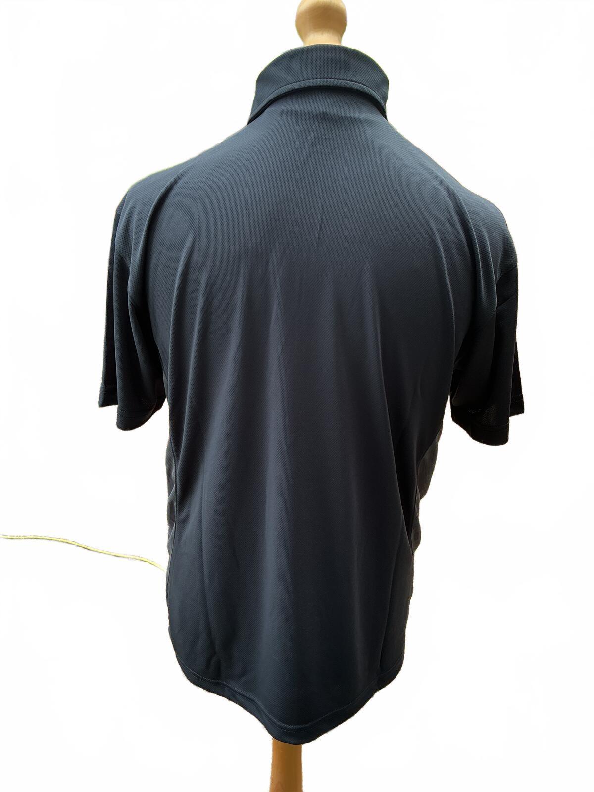 Xpert Men's Dark Grey Polo Shirt, Size Regular L, Breathable Fabric