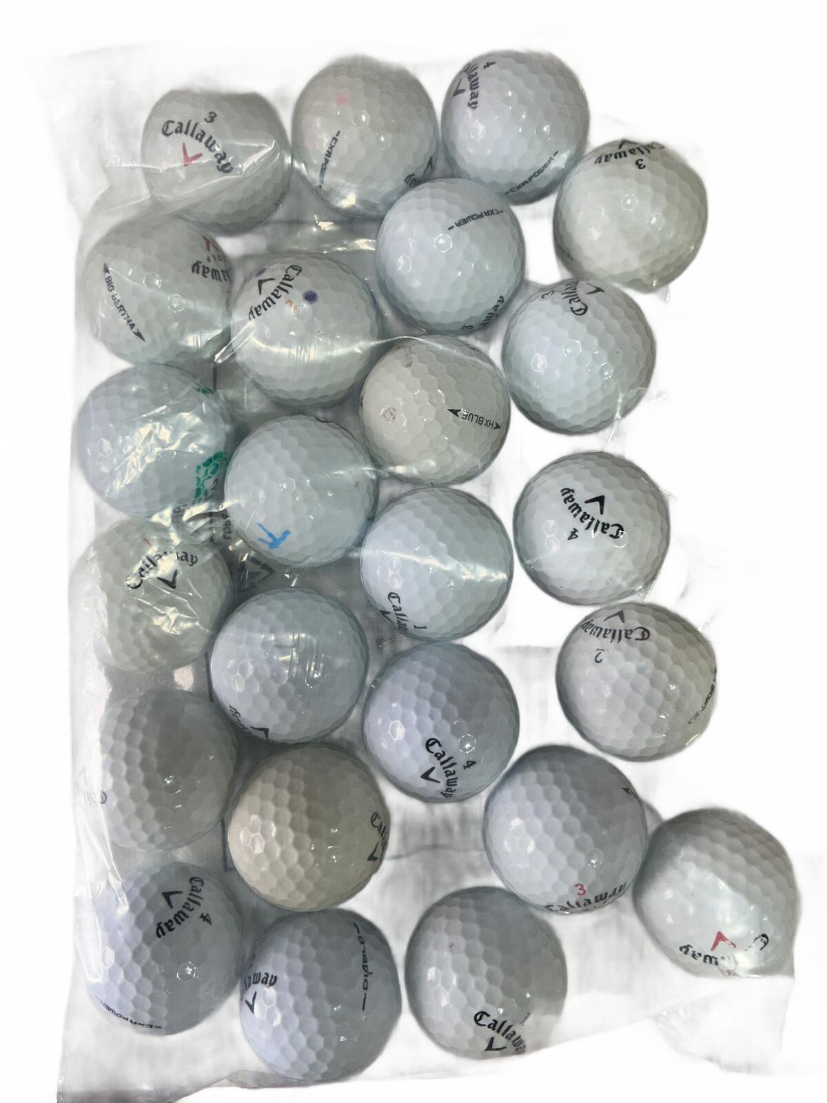 Callaway 24 Mixed Golf Balls water reclamation Standard Size Used Ball Lot