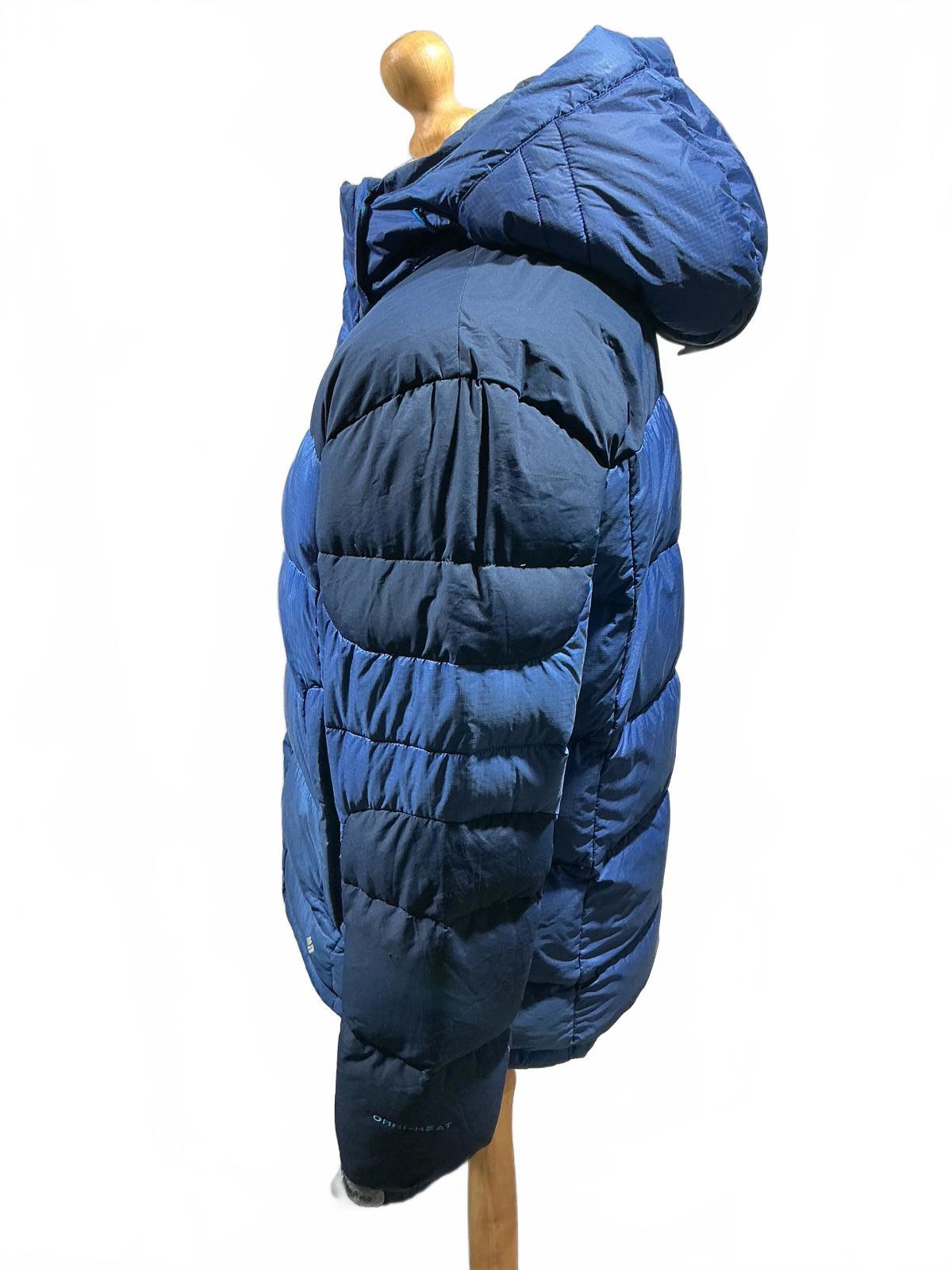 Columbia Men's Navy Blue Puffer Jacket with Hood
