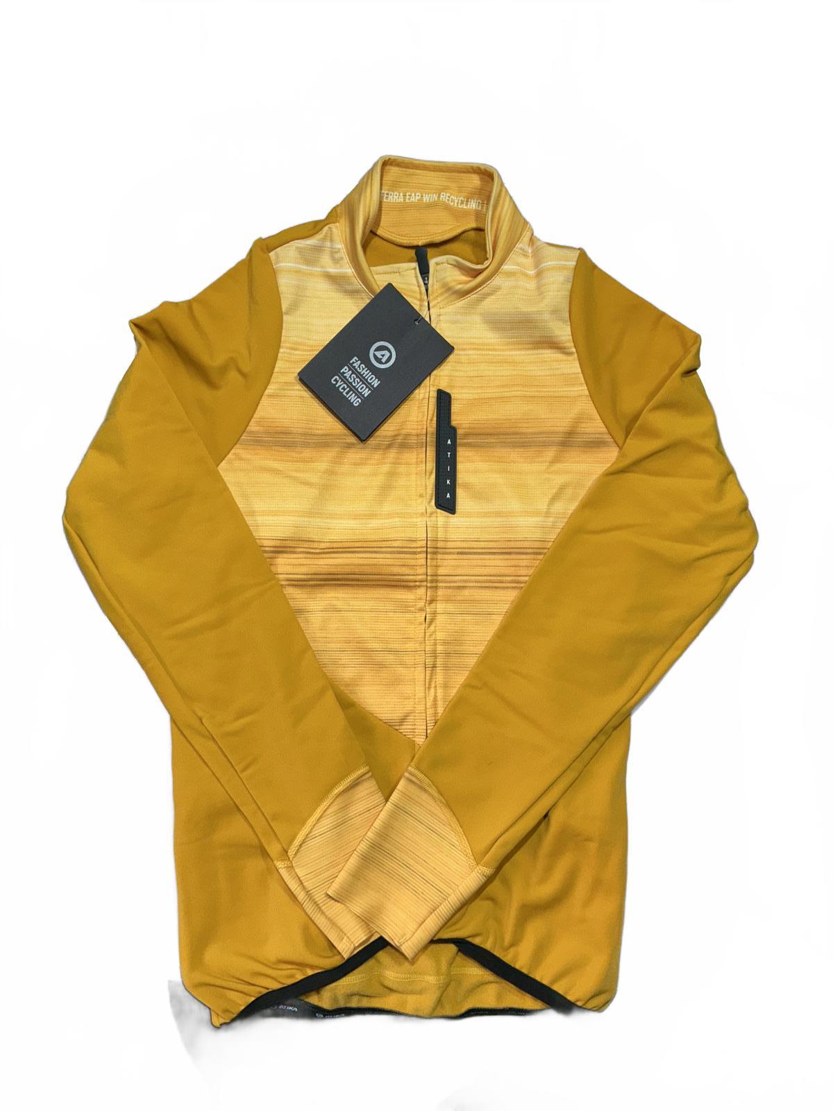 Akita Men's Mustard Yellow Cycling Jersey Size Regular Xs