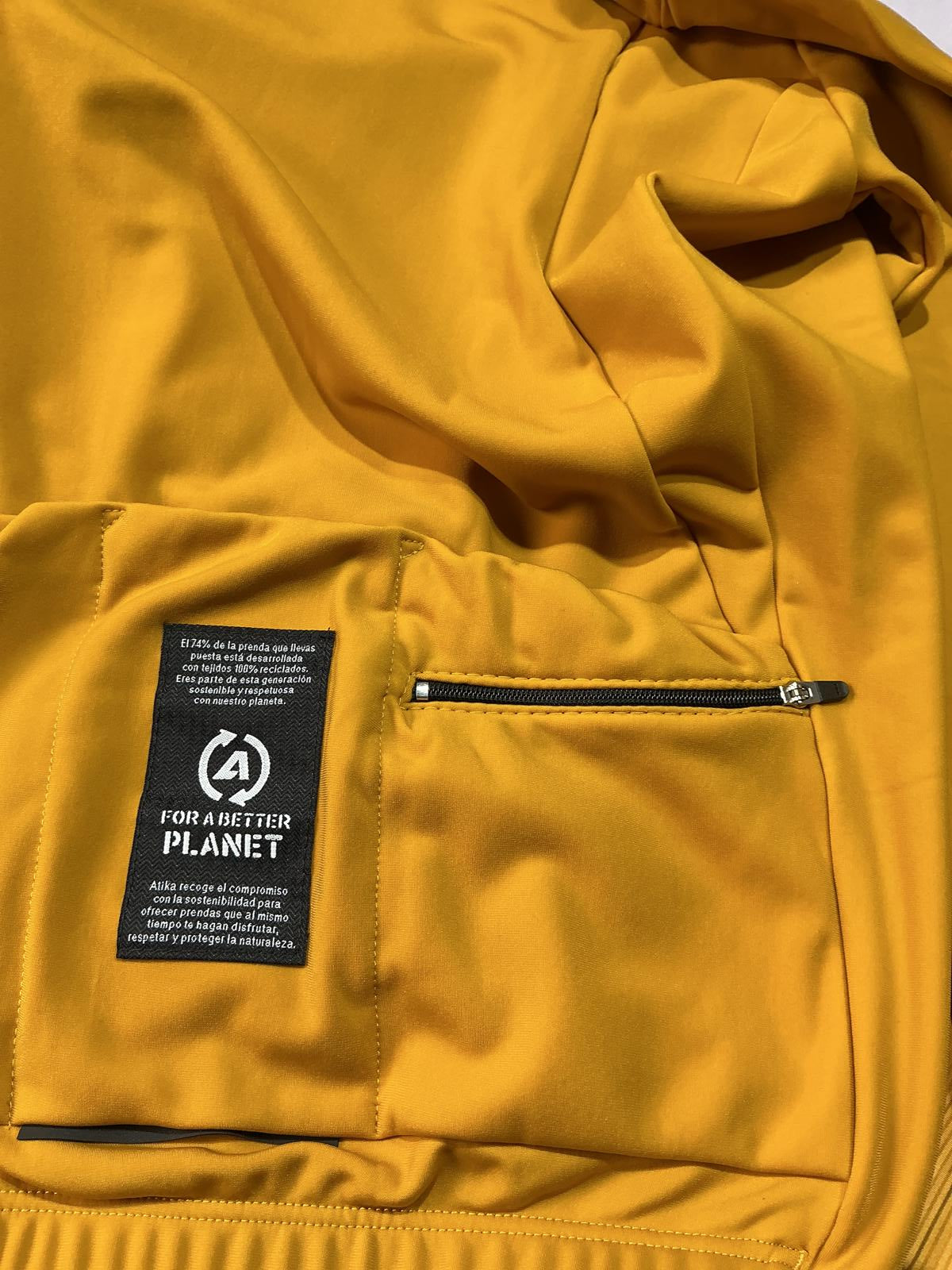 Akita Men's Mustard Yellow Cycling Jersey Size Regular Xs