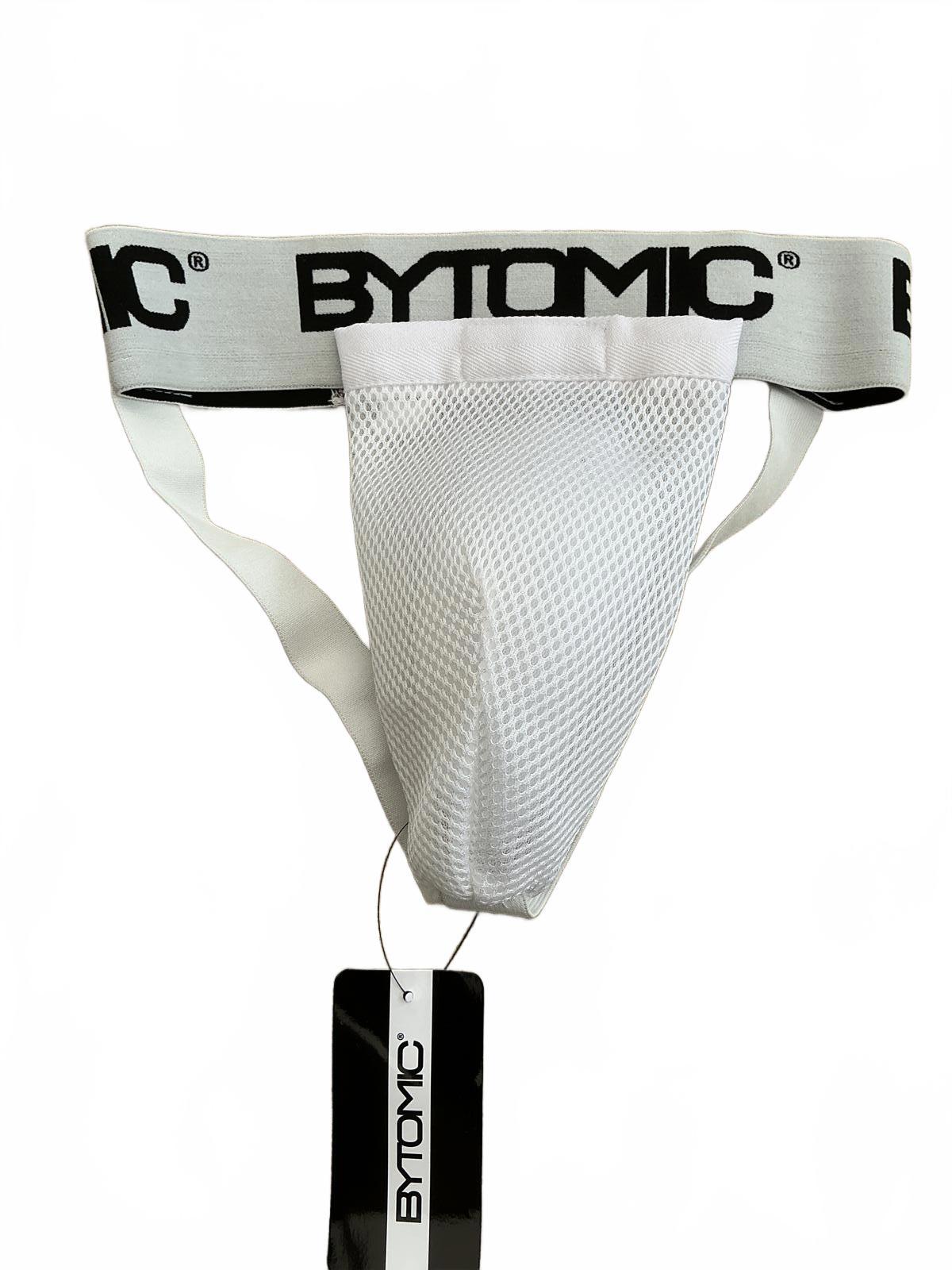 Bytomic White Mesh Groin Guard Jockstrap Size S