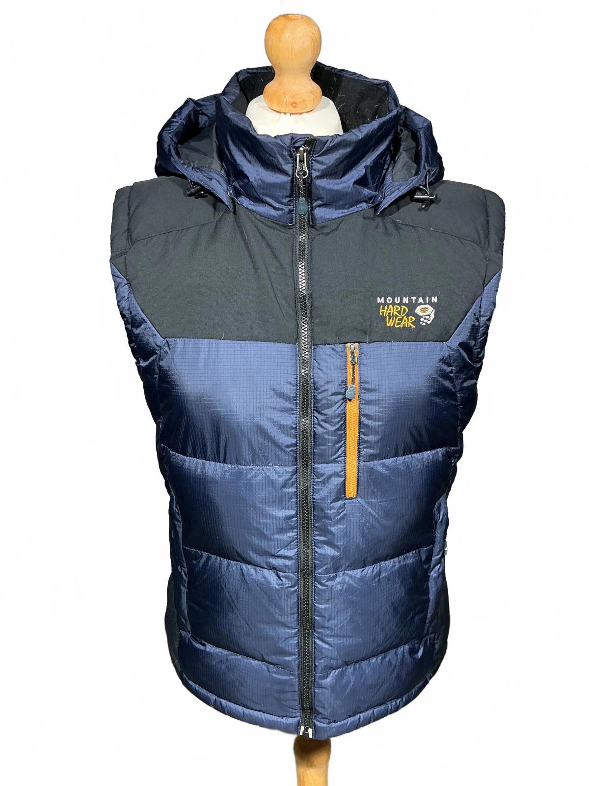 Mountain Hardwear Puffer Vest with Hood - Navy and Black