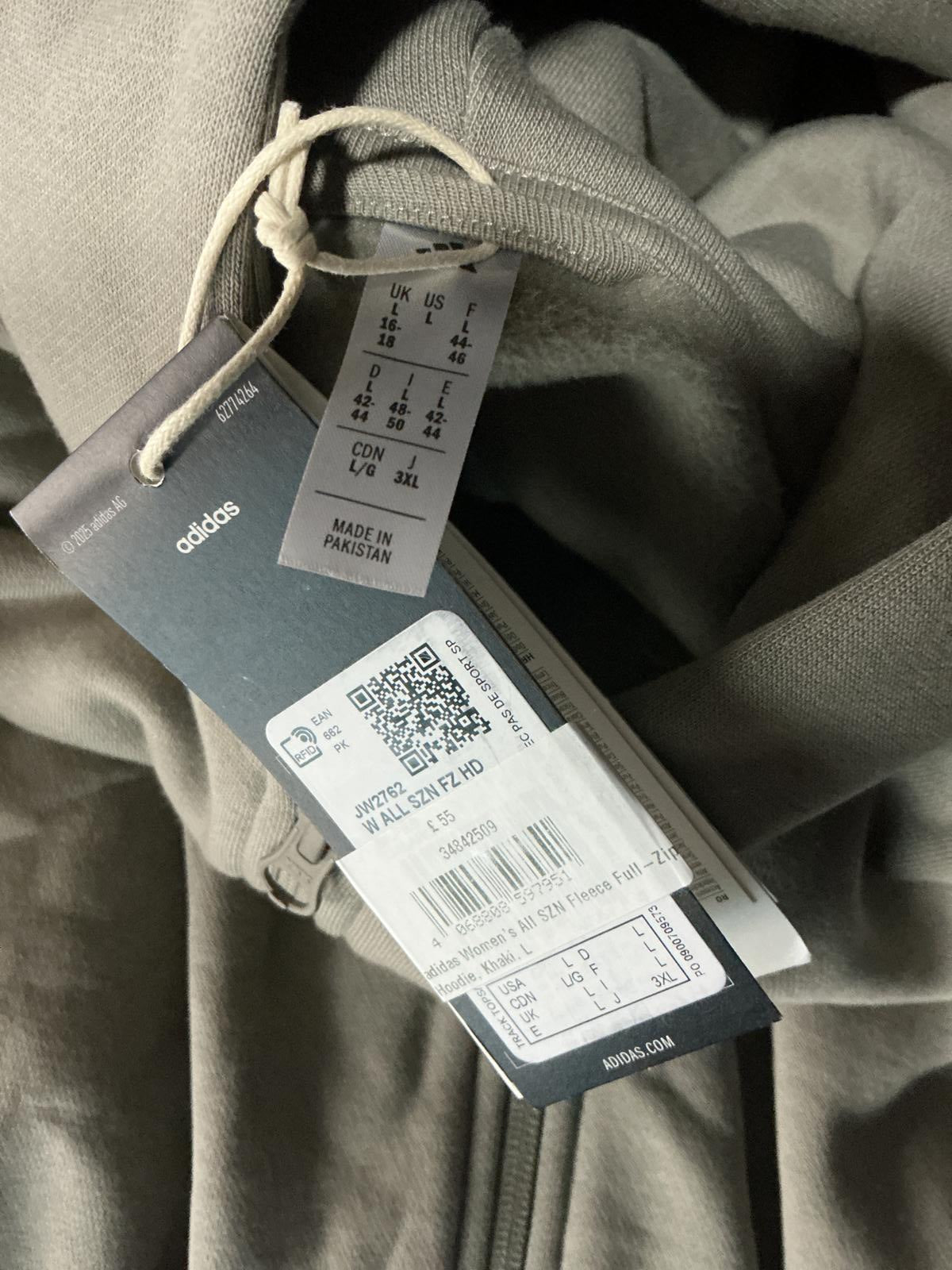 *New* Adidas Zip-Up Hoodie with Hood