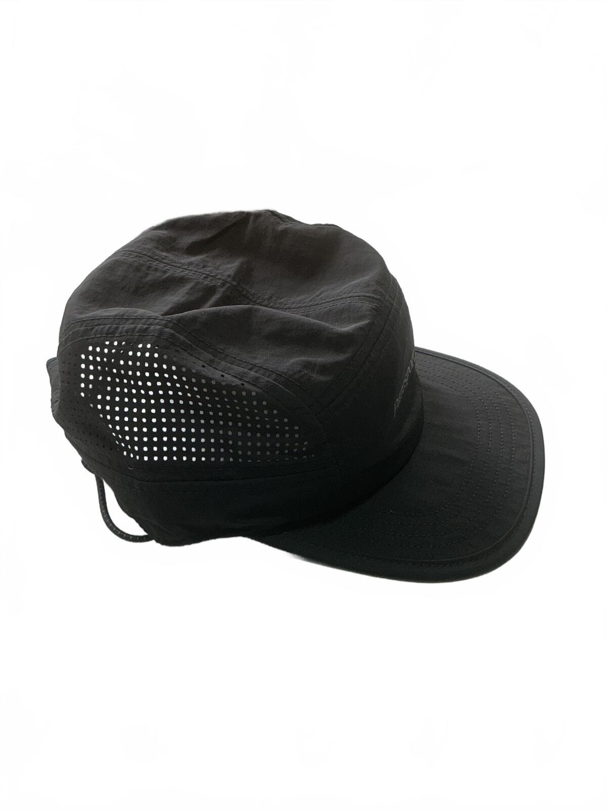 Puresport Black Lightweight Adjustable Ventilated Cap OSFA Running/Trailrun