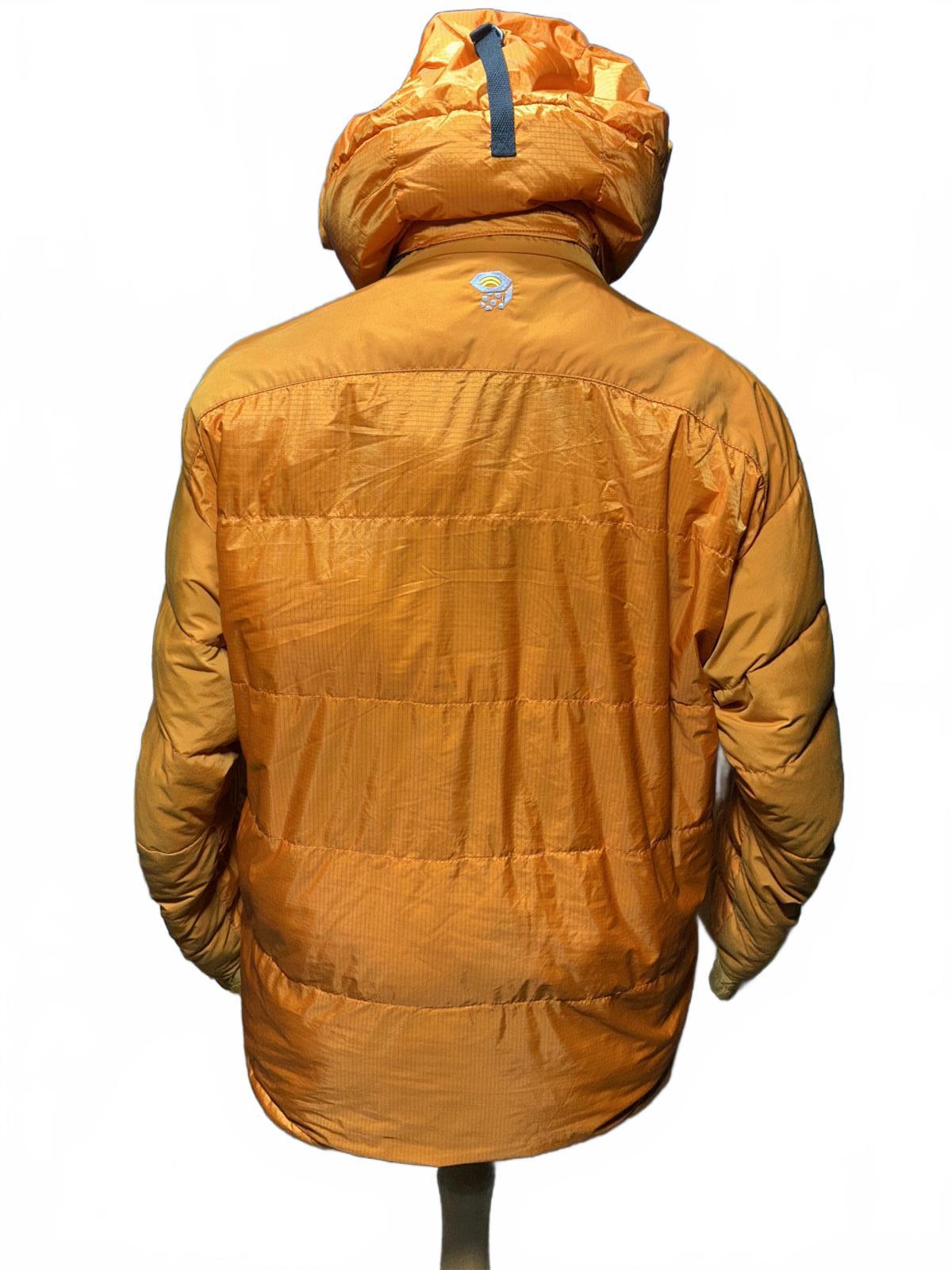 Mountain Hardwear Men's Orange Puffer Jacket with Hood