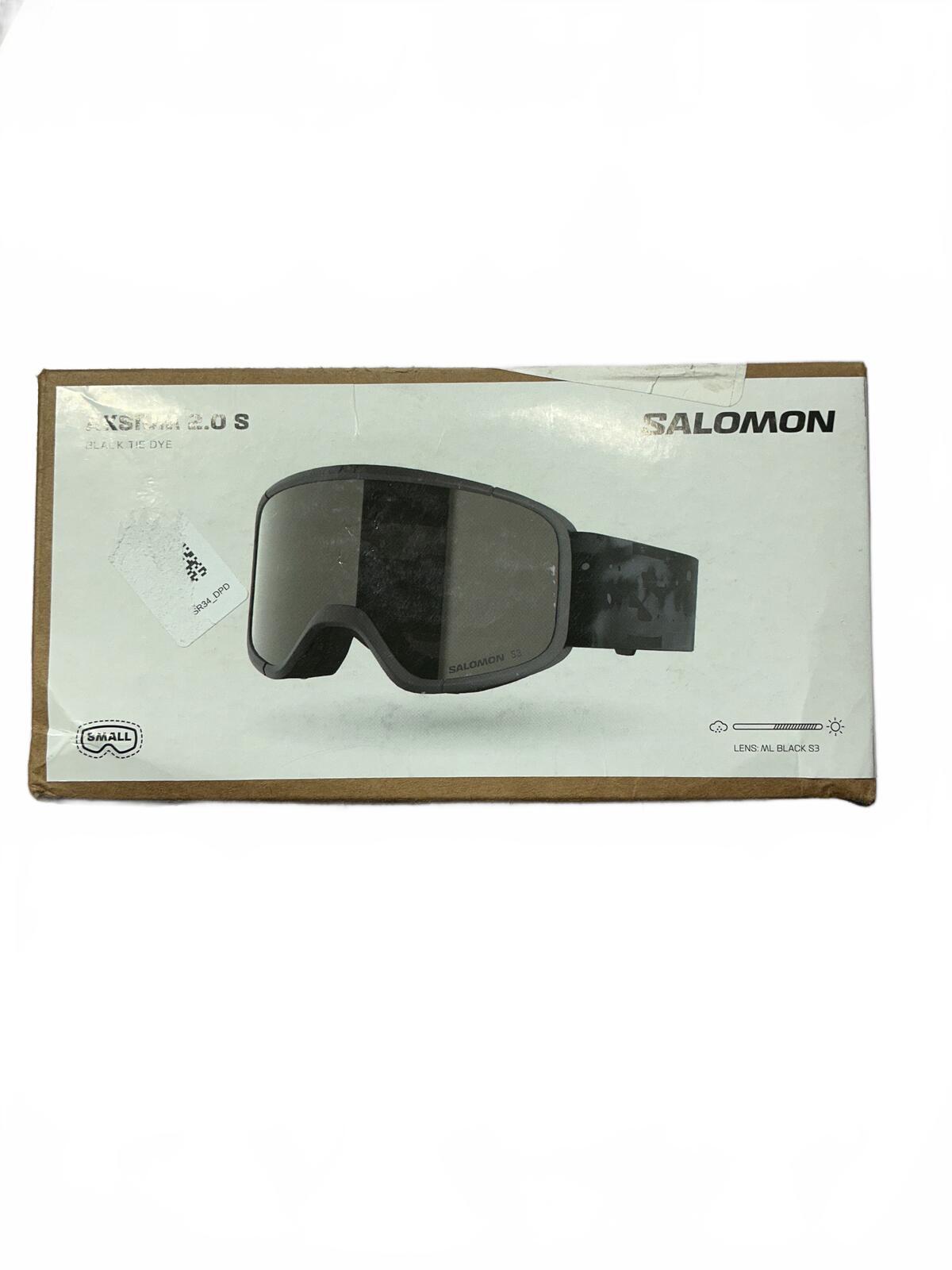 Salomon Aksium 2.0 S Small Black Ski Snowboard Goggles ML Black S3 Lens