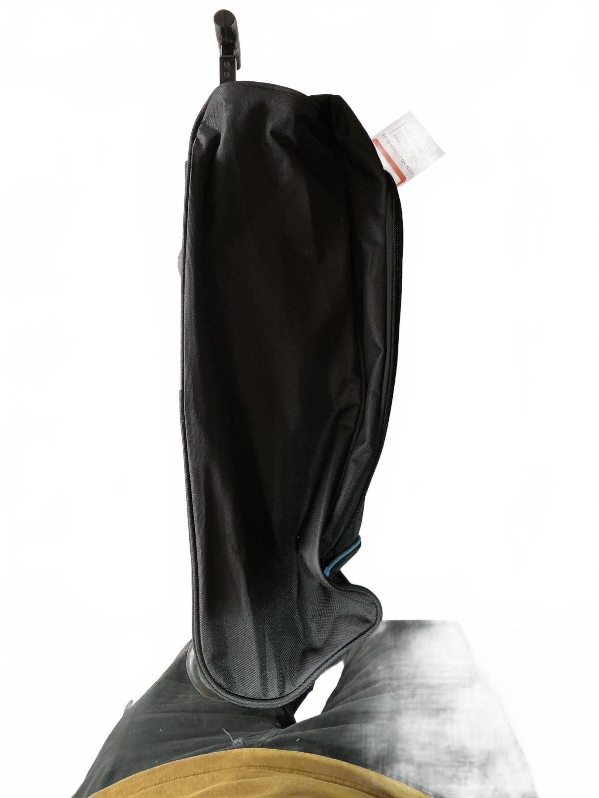 EZ FLY Lightweight Black Wheeled Cabin Suitcase Travel Bag with Handle