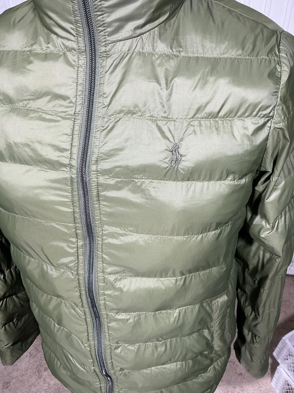 Ralph Lauren Men's Olive Green Puffer Jacket