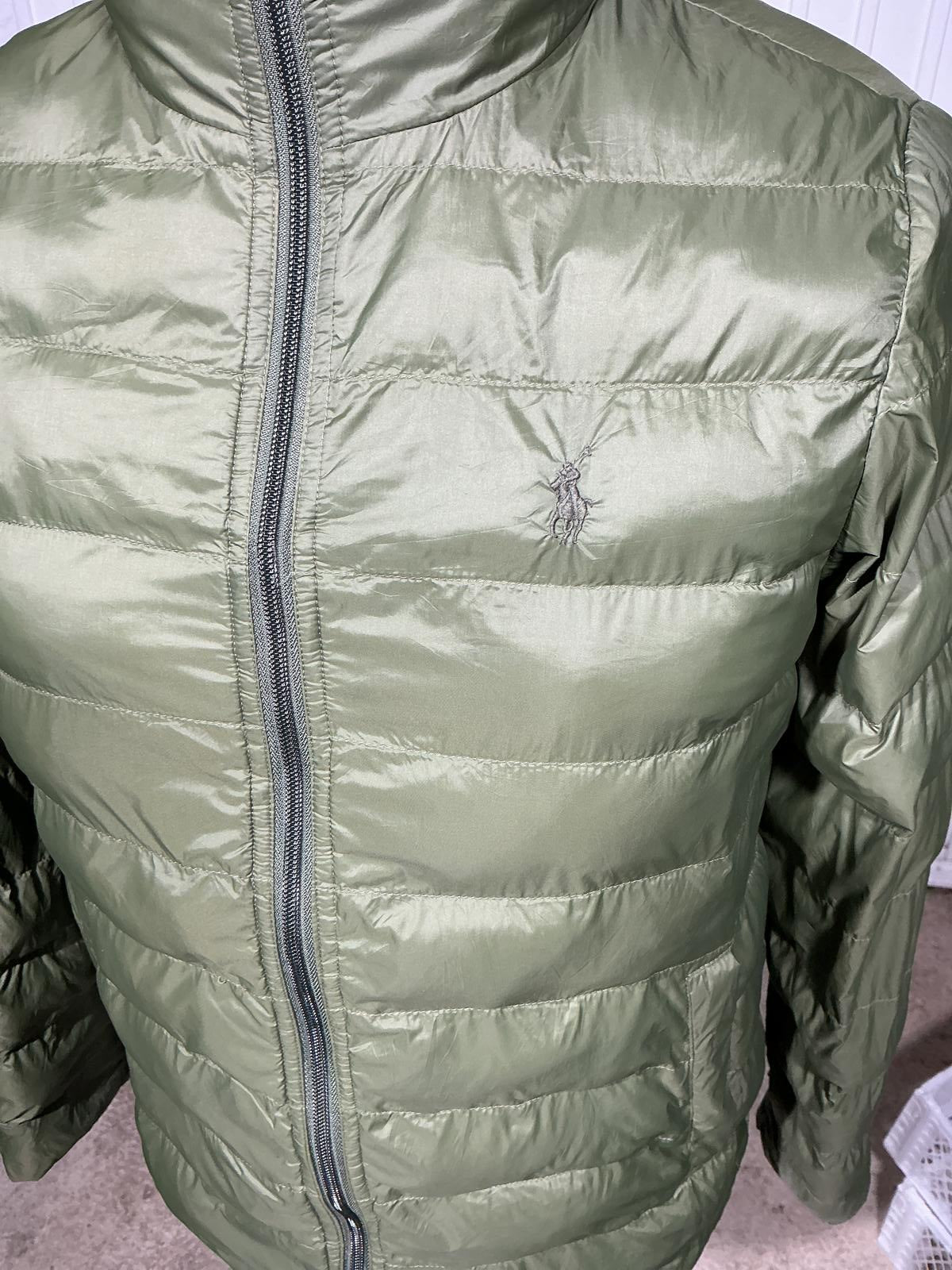 Ralph Lauren Men's Olive Green Puffer Jacket