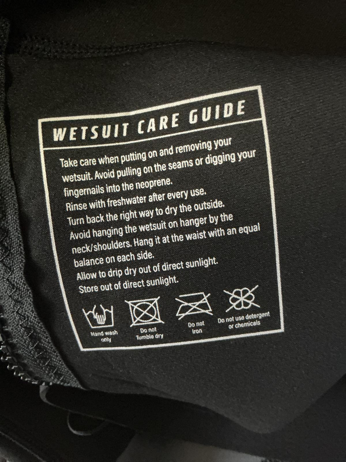 Osprey Rey Black and Grey Wetsuit Size Large