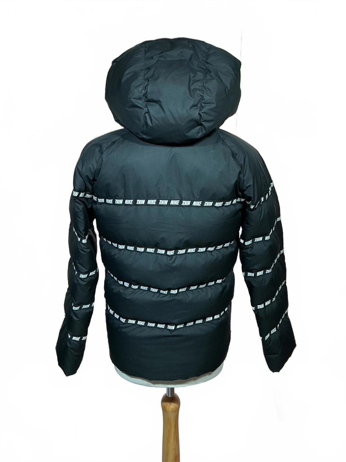 Nike Black Junior Puffer Jacket with Hood