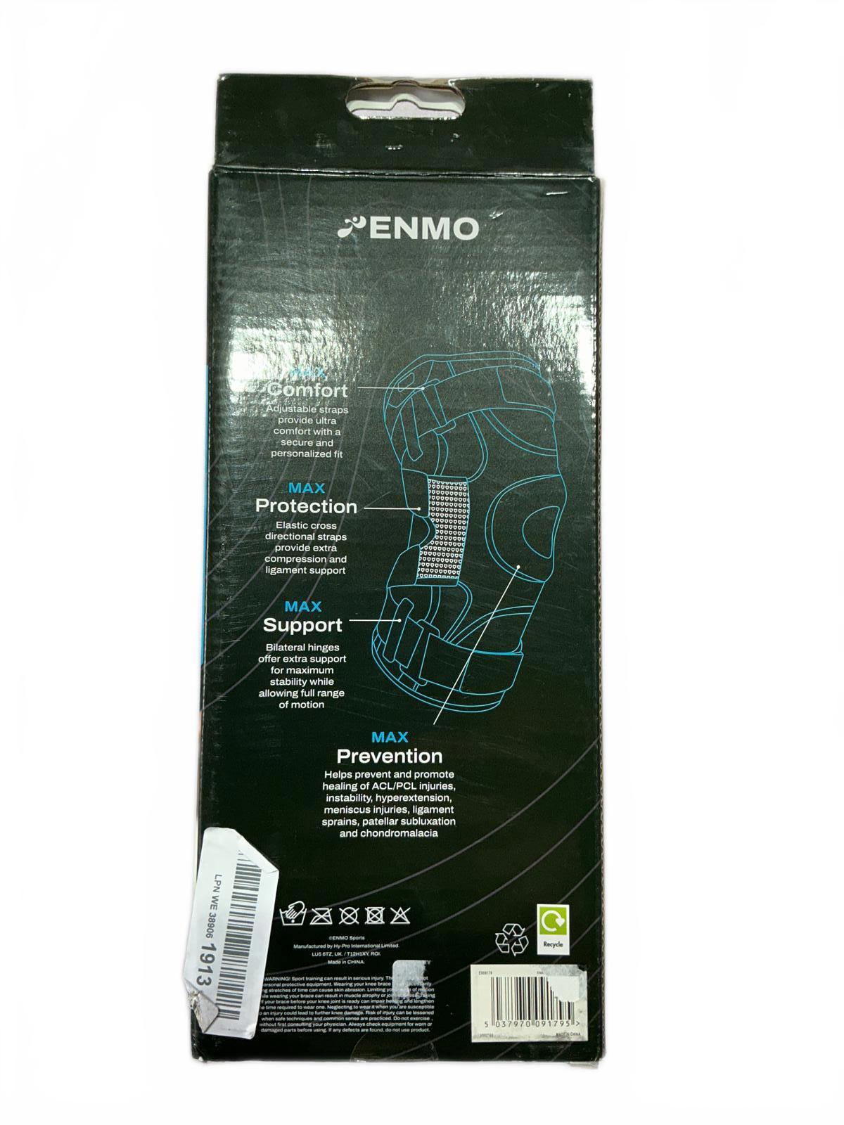 ENMO Knee Brace with Bilateral Hinge Size M for Maximum Protection Support