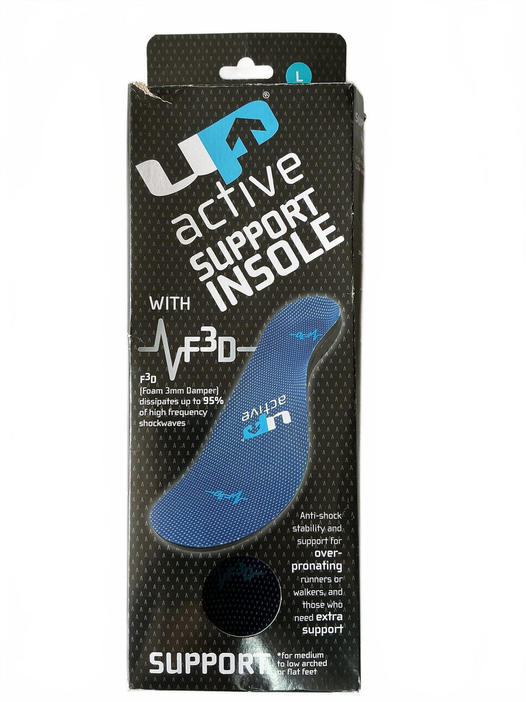 UP Active Support Insole Foam Damper Medium to Low Arches Size Large