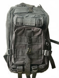 Black Tactical Backpack Military Style Durable Outdoor Bag