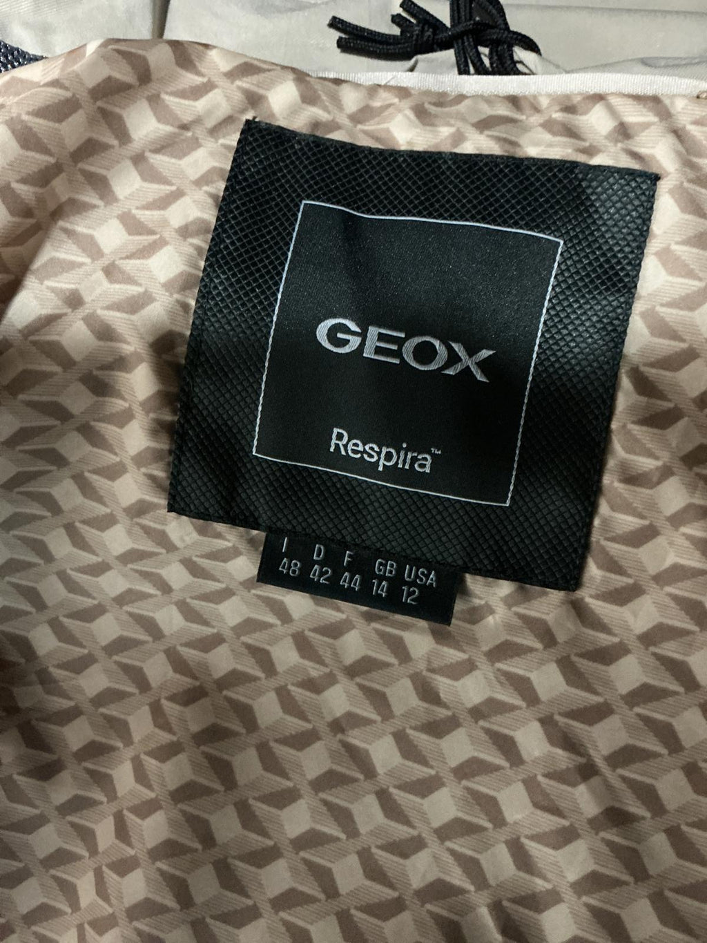 Geox Claudin Beige Women's Utility Jacket Size 14
