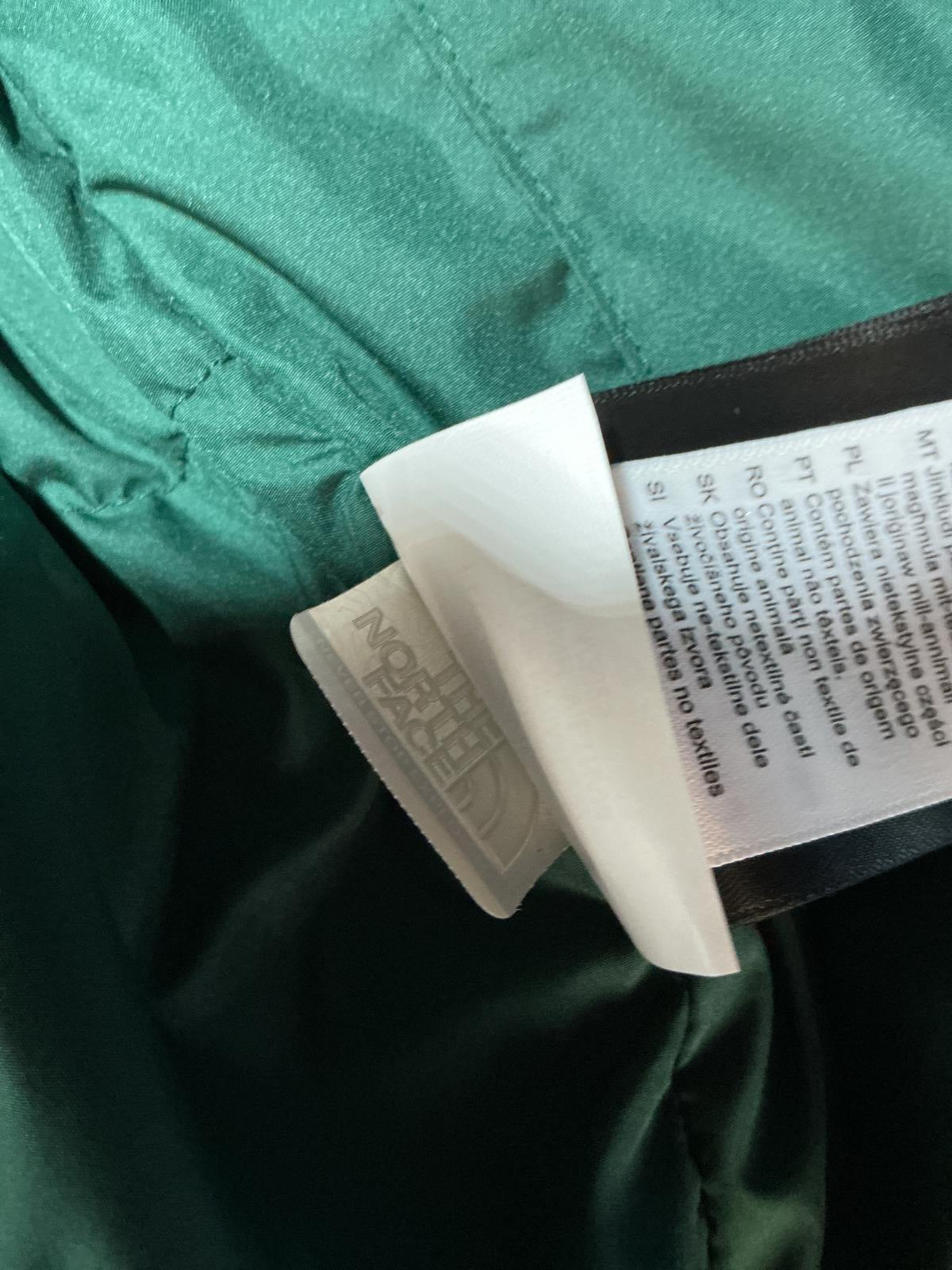 The North Face Small Ladies Down Himalayan Green Puffer Jacket with Hood