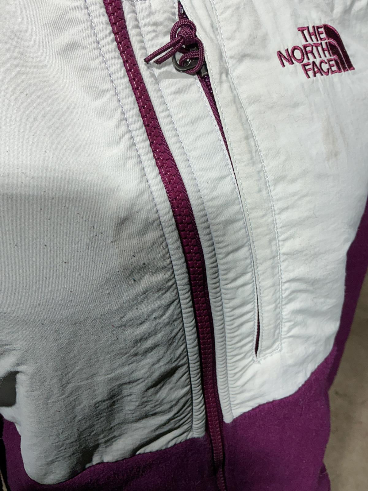 The North Face Women's Fleece Jacket Purple and White