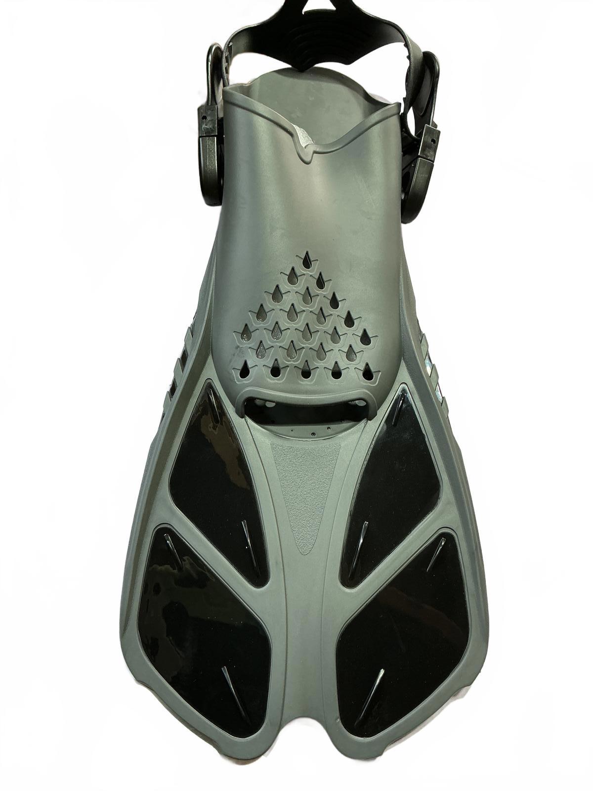 Large Size 9-13 Adjustable Diving Fins with Snorkel and Mask Set