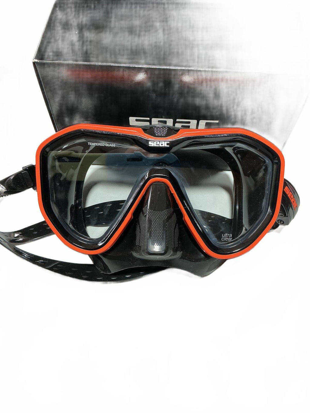 Seac Appeal Diving Mask Black and Orange Comfortable Fit