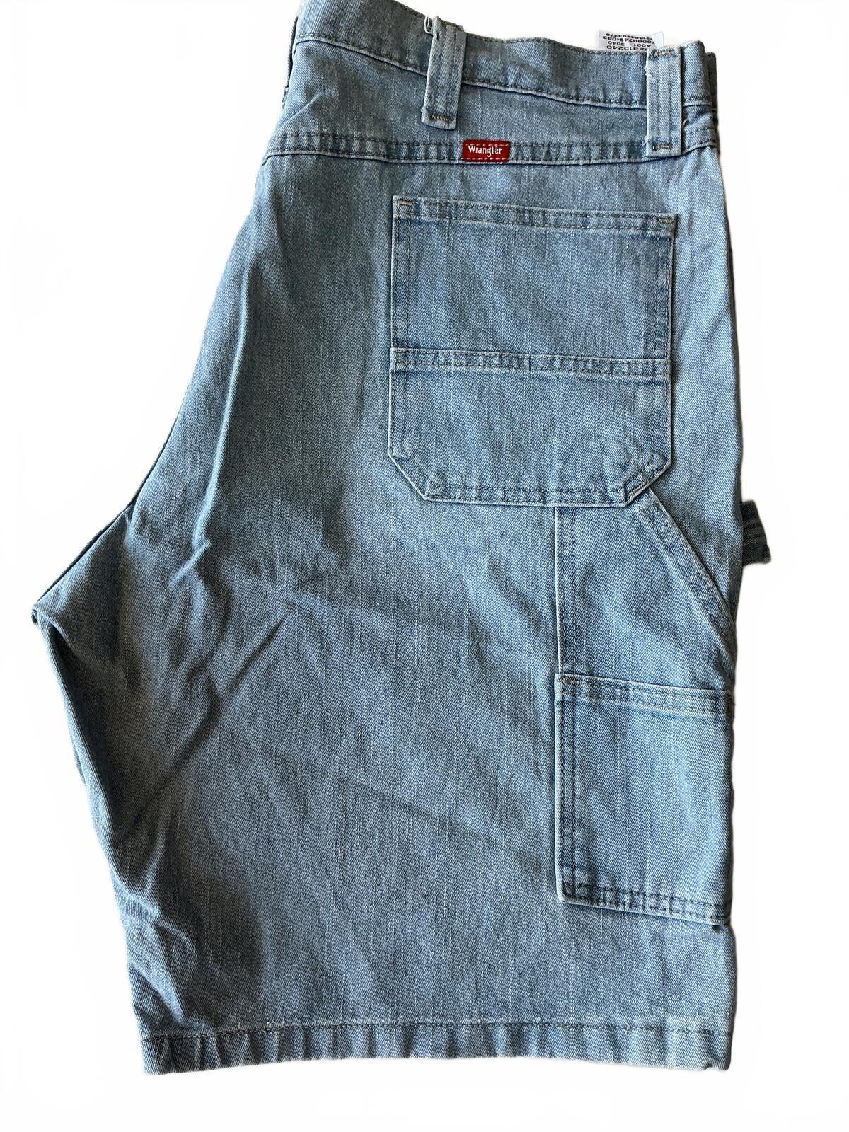 Wrangler Light Blue Denim Shorts Size Waist 40in. Casual Summer Wear