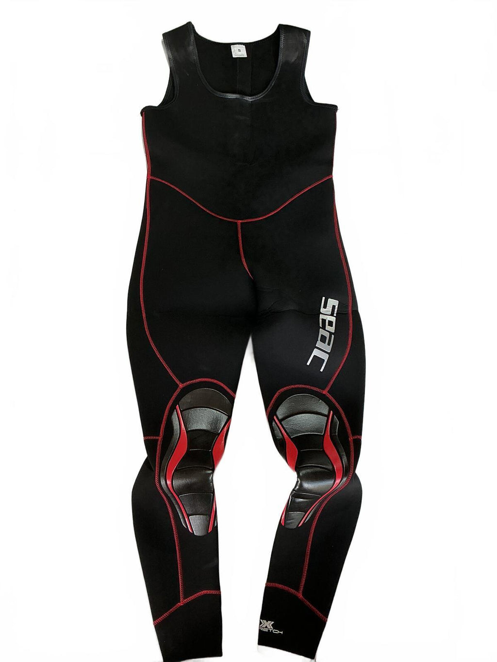 SEAC Privilege 5.0mm Wetsuit Set Hooded Jacket Size S Black Red Dive