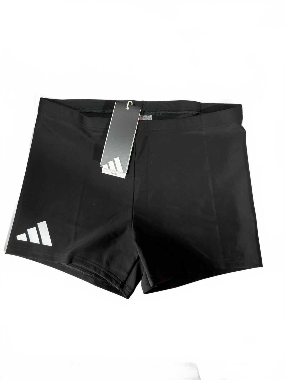 *NEW* Adidas Infinitex Solid Boxer Swim Shorts Black UK 34 Men's