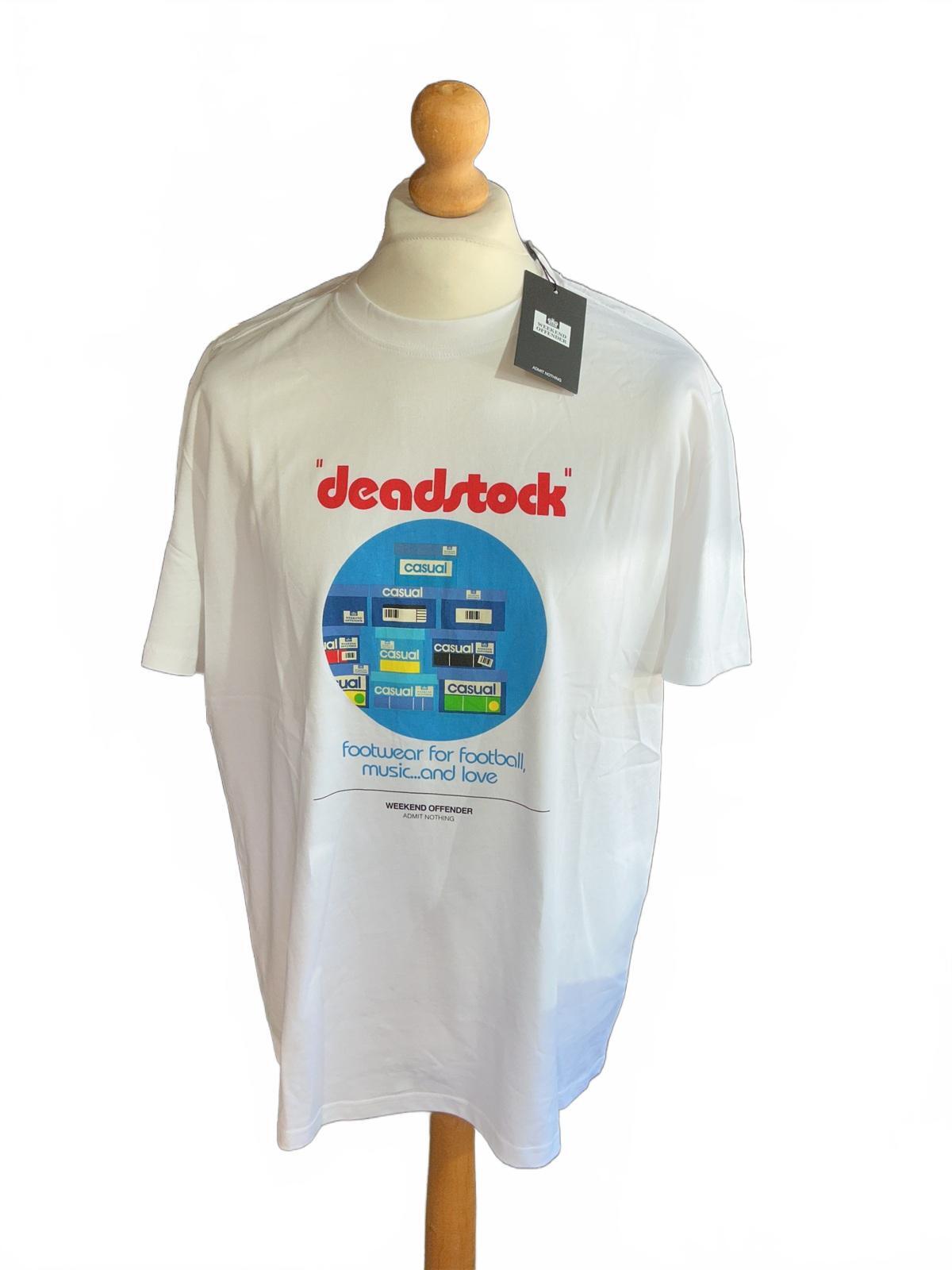 Weekend Offender Deadstock White Graphic T-Shirt Size Regular XL