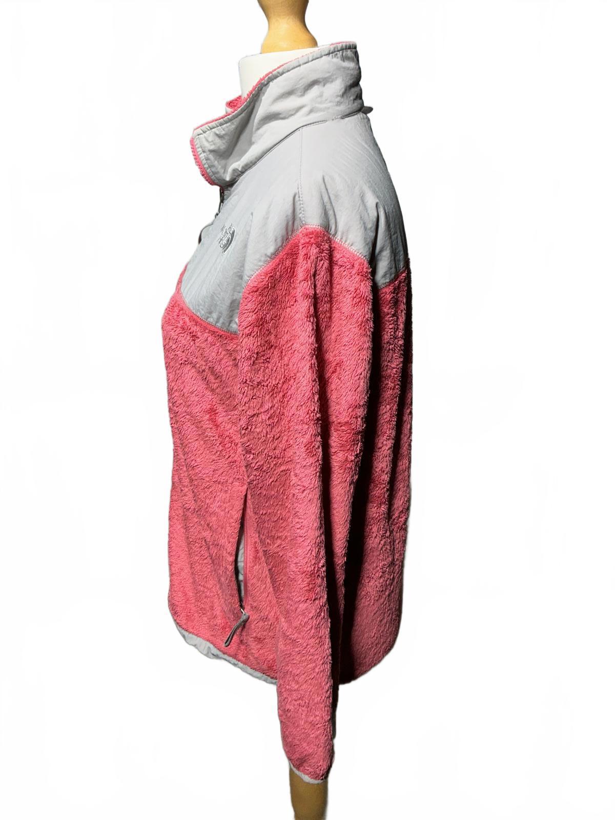 The North Face Girls Pink and Grey Fleece Jacket