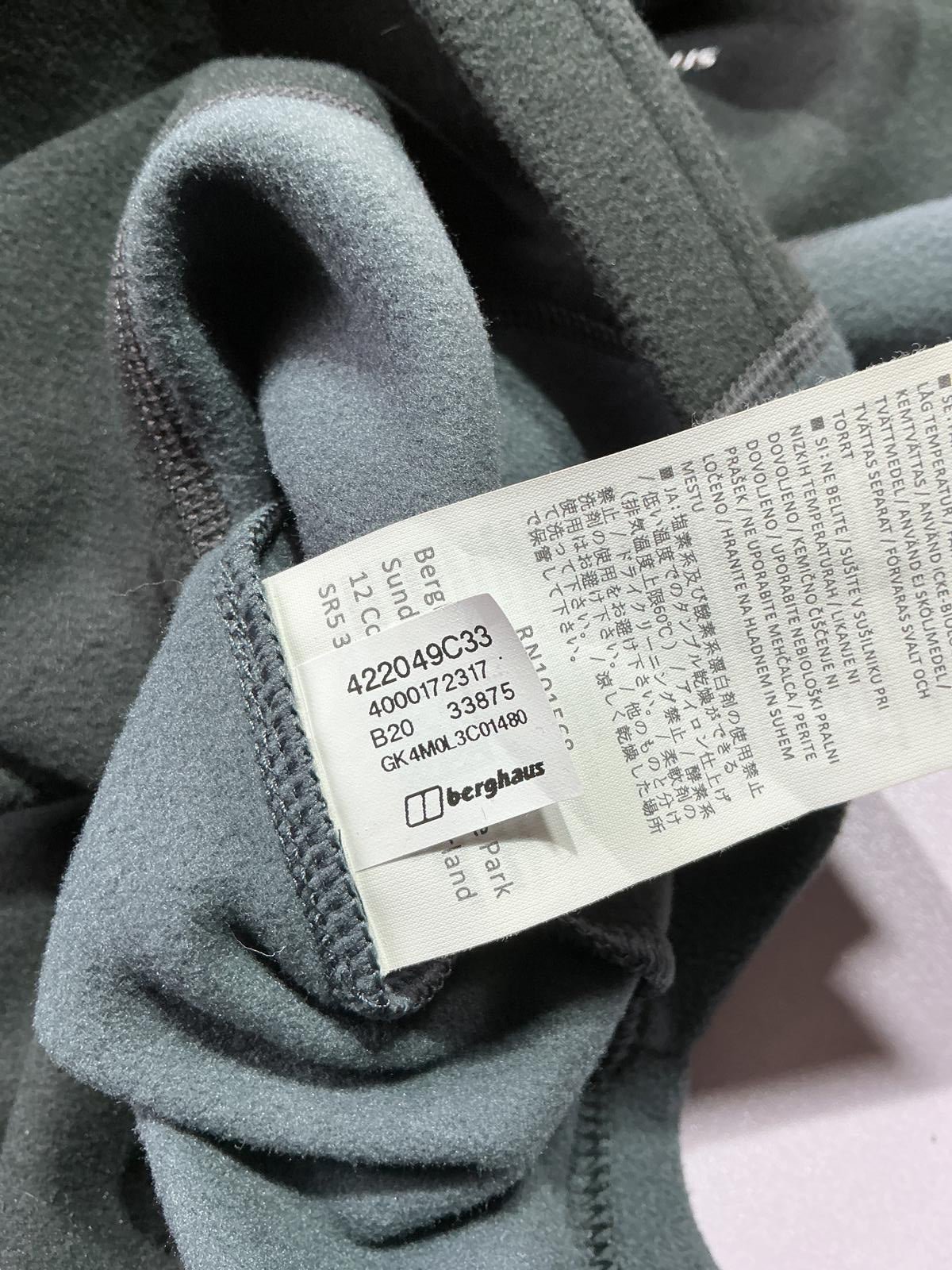 Berghaus Men's Black Fleece 1/4 Zip Pullover Size Regular M