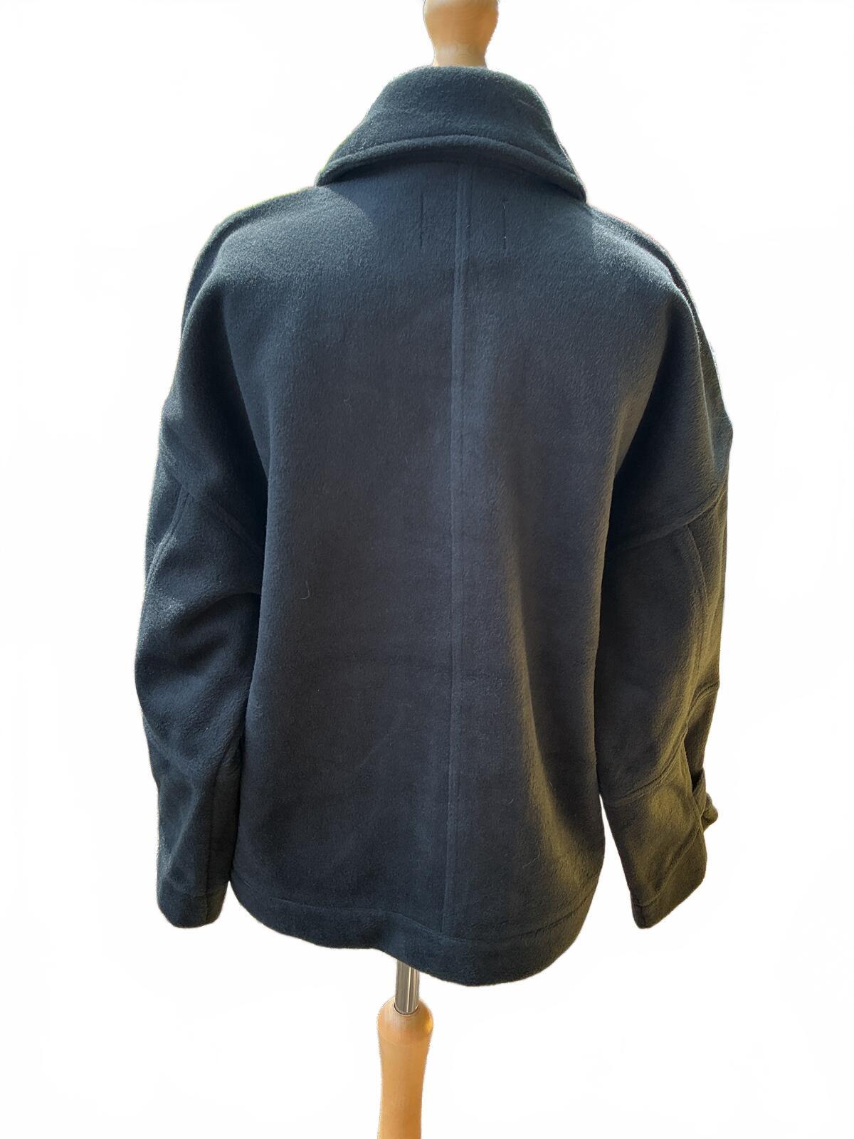 We The Free Sally Chore Jacket Medium Ladies Fleecy Oversized Black