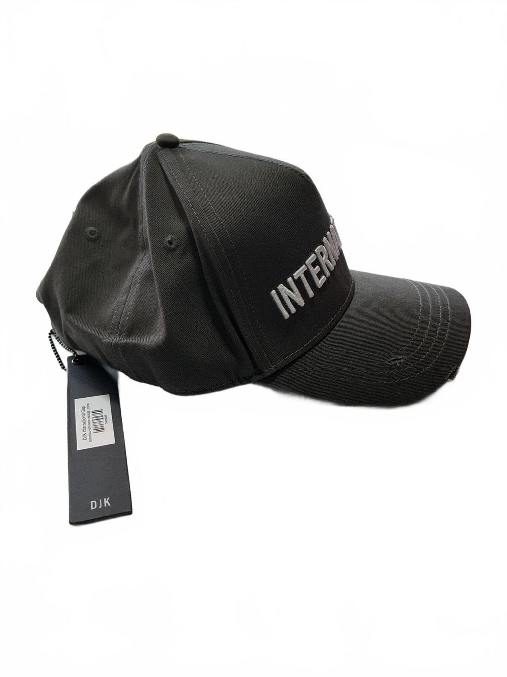 DJK International Grey Baseball Cap Adjustable Size Casual Hat