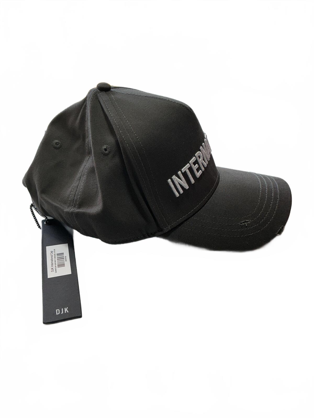 DJK International Grey Baseball Cap Adjustable Size Casual Hat