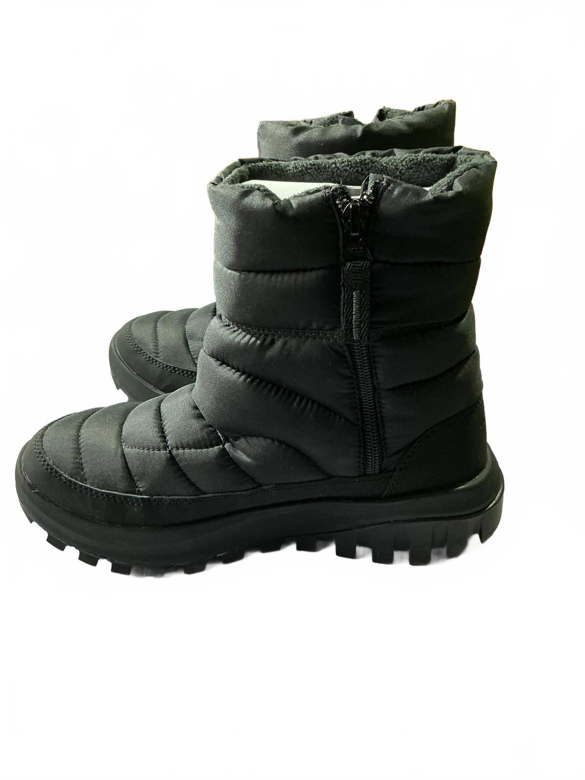 Columbia Waterproof Snow Trot Black Winter Boots Ski Size 4.5