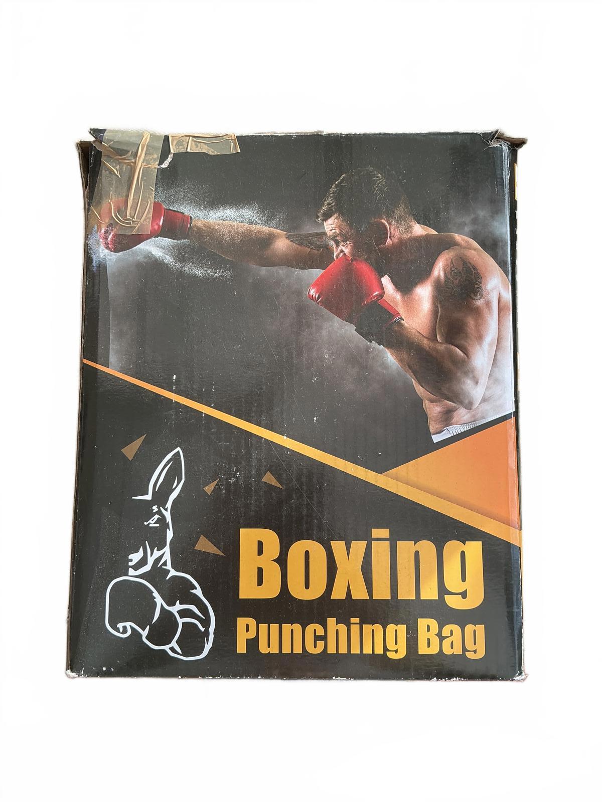 Boxing Punching Bag Set with Gloves and Pump - Size 12oz Gloves